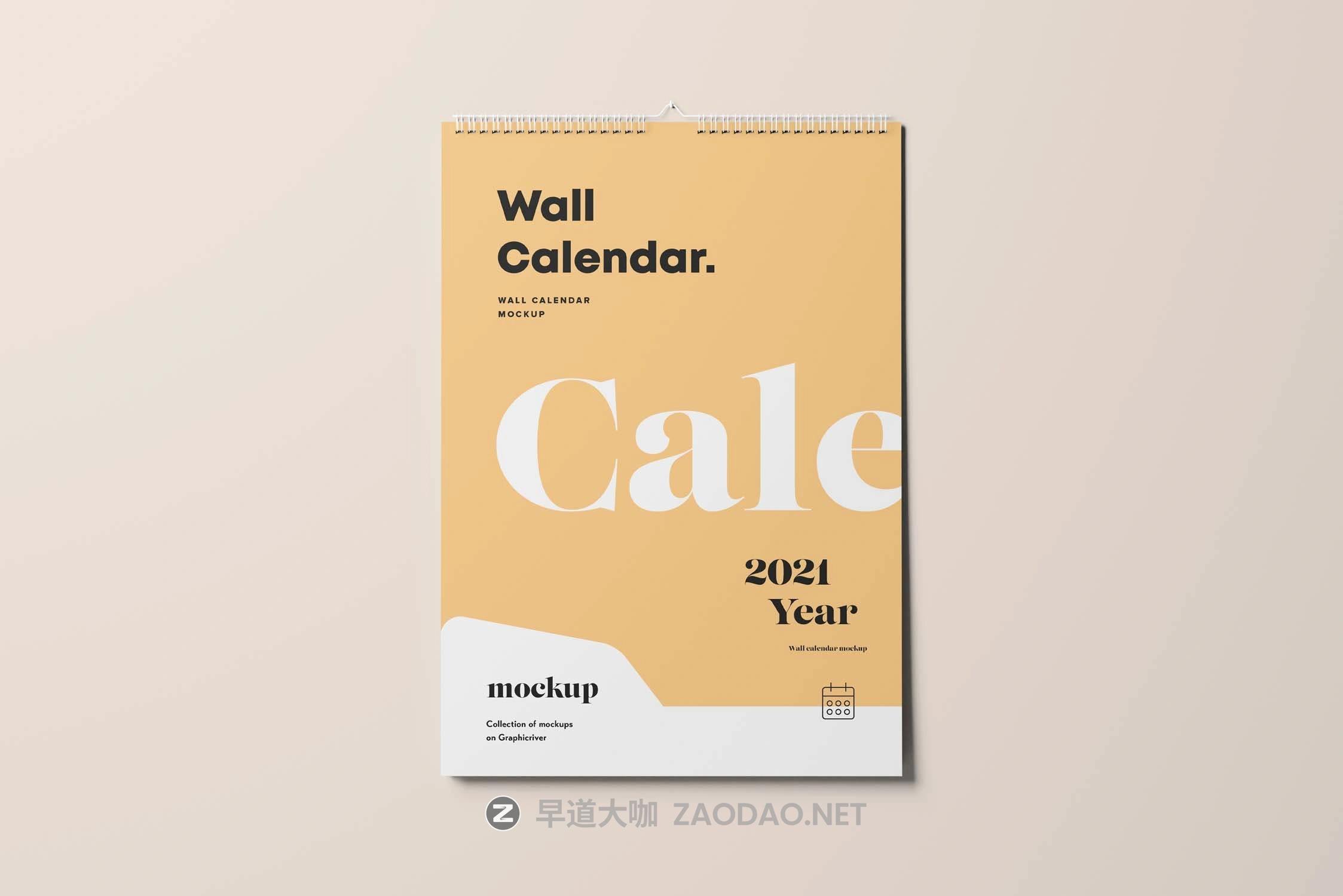 高品质2021新年台历日历挂历设计VI样机展示模型 Wall Calendar Mockup V1插图1 高品质2021新年台历日历挂历设计VI样机展示模型 Wall Calendar Mockup V1插图1