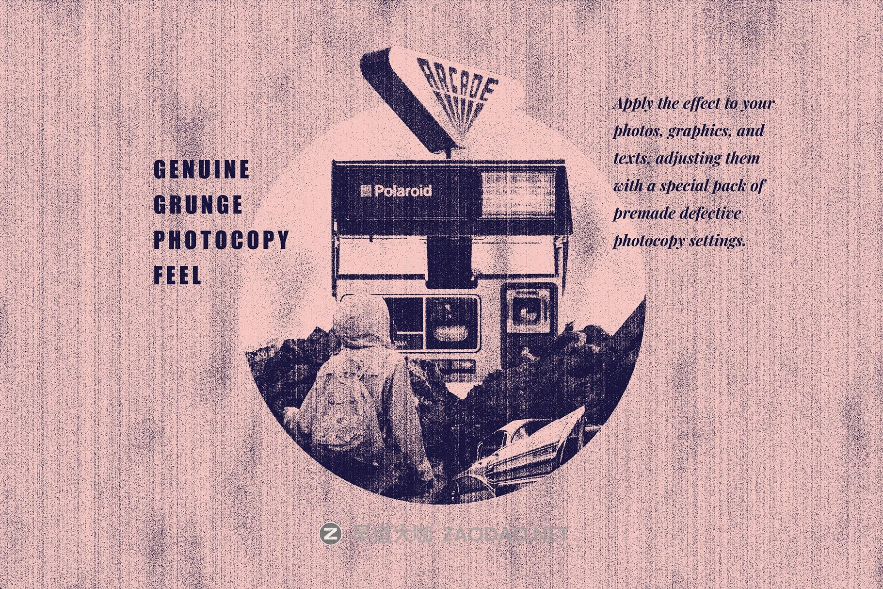 时尚复古粗糙双色调扫描仪效果照片处理特效PS模板设计素材 Retro Photocopy Effect插图1 时尚复古粗糙双色调扫描仪效果照片处理特效PS模板设计素材 Retro Photocopy Effect插图1