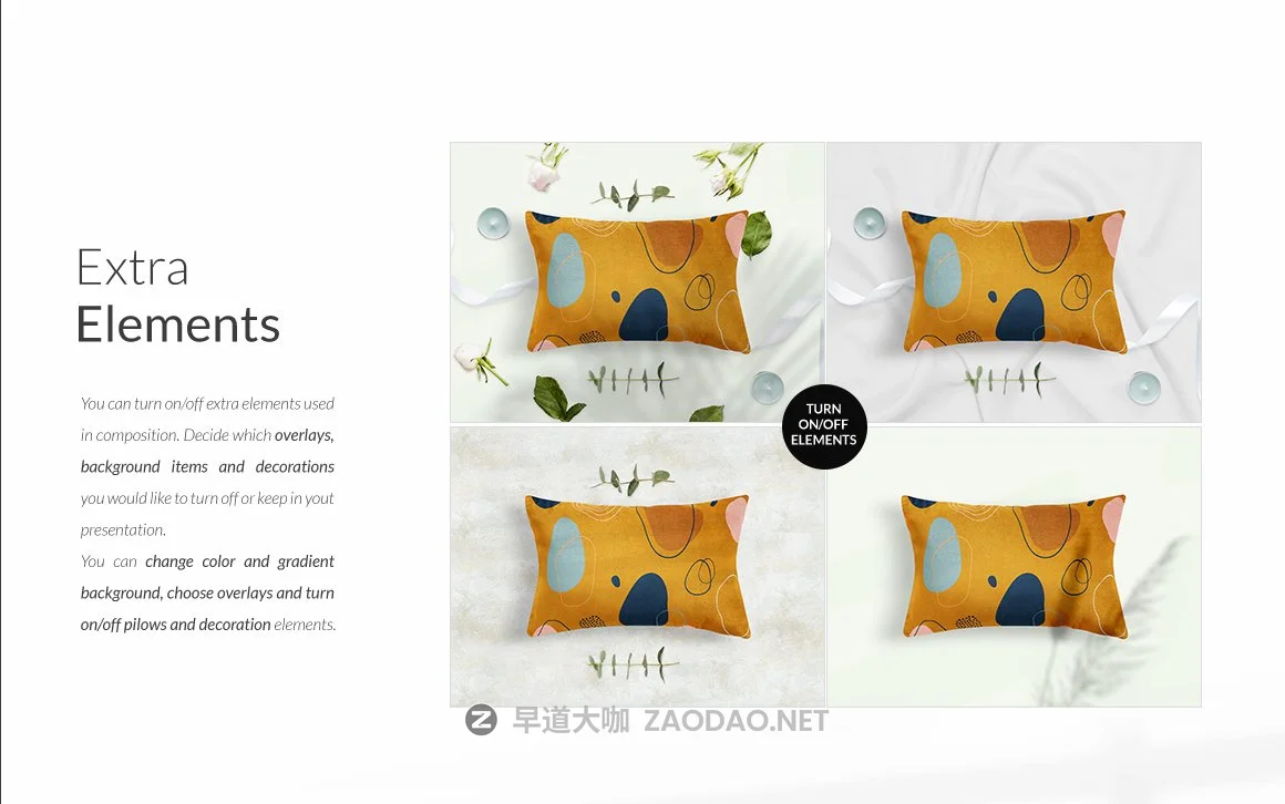 12款抱枕枕头印花图案设计展示贴图样机模板 Pillows Vol.4: With Floral Elements插图20 12款抱枕枕头印花图案设计展示贴图样机模板 Pillows Vol.4: With Floral Elements插图20