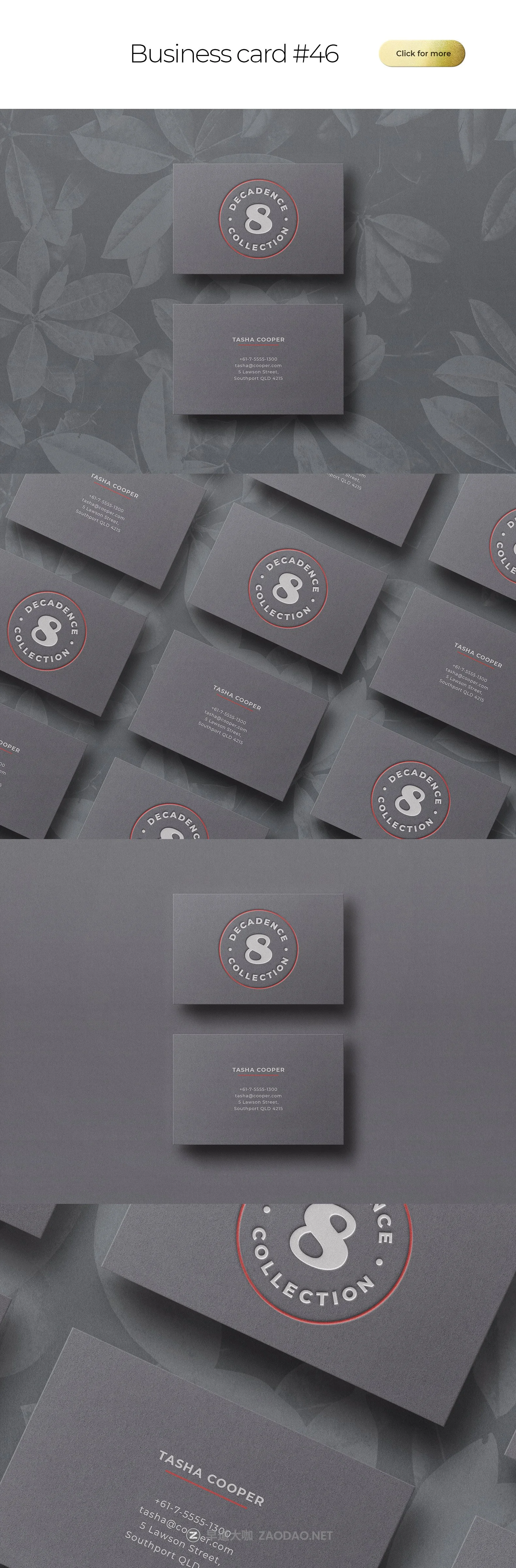 100多款时尚优雅商务名片卡片设计模板展示贴图样机素材 Business Card Bundle Template Mockup插图23 100多款时尚优雅商务名片卡片设计模板展示贴图样机素材 Business Card Bundle Template Mockup插图23