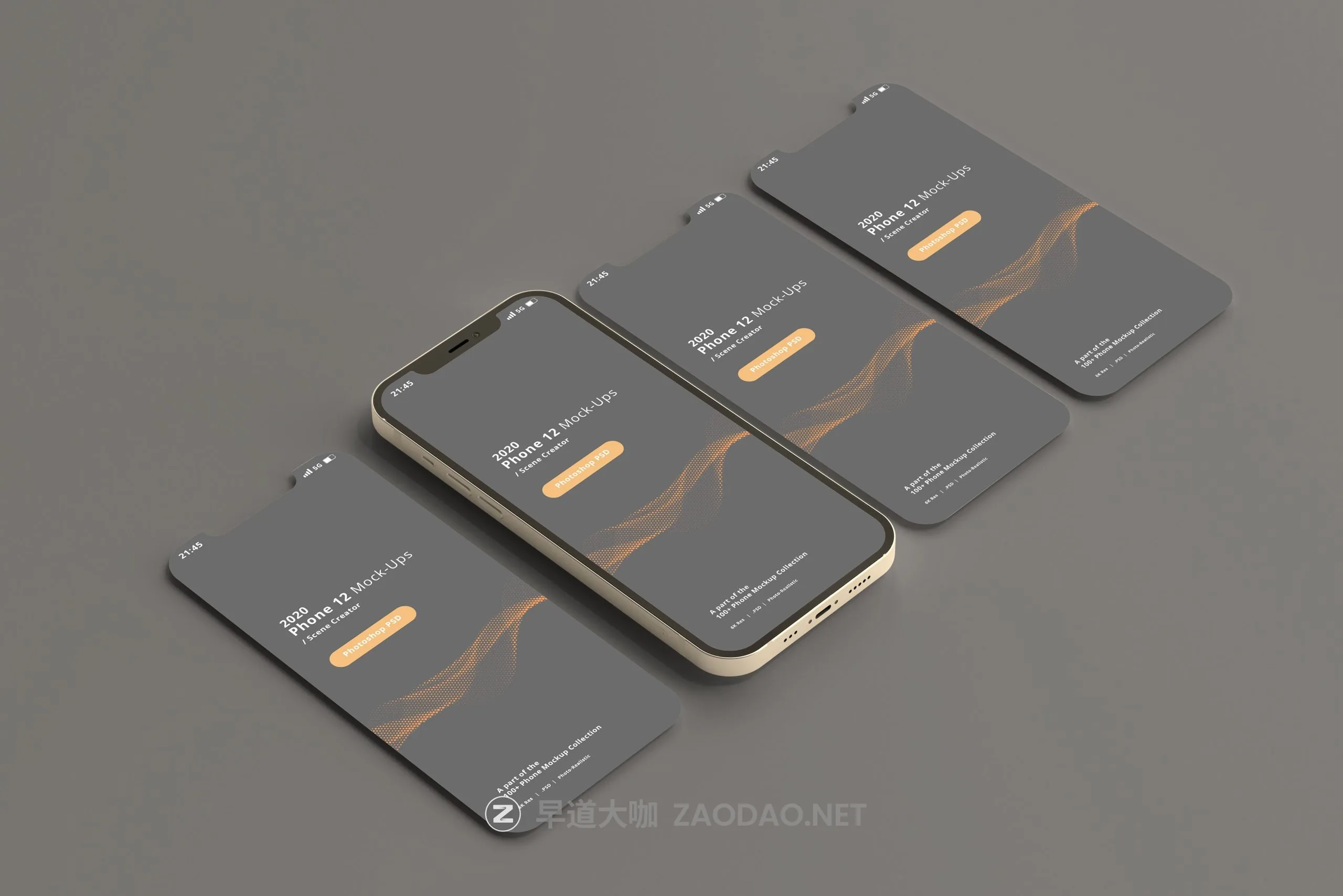 100款全新苹果iPhone 12智能手机屏幕演示PSD样机模板素材 100 Smart Phone 12 Mockup Bundle插图22 100款全新苹果iPhone 12智能手机屏幕演示PSD样机模板素材 100 Smart Phone 12 Mockup Bundle插图22