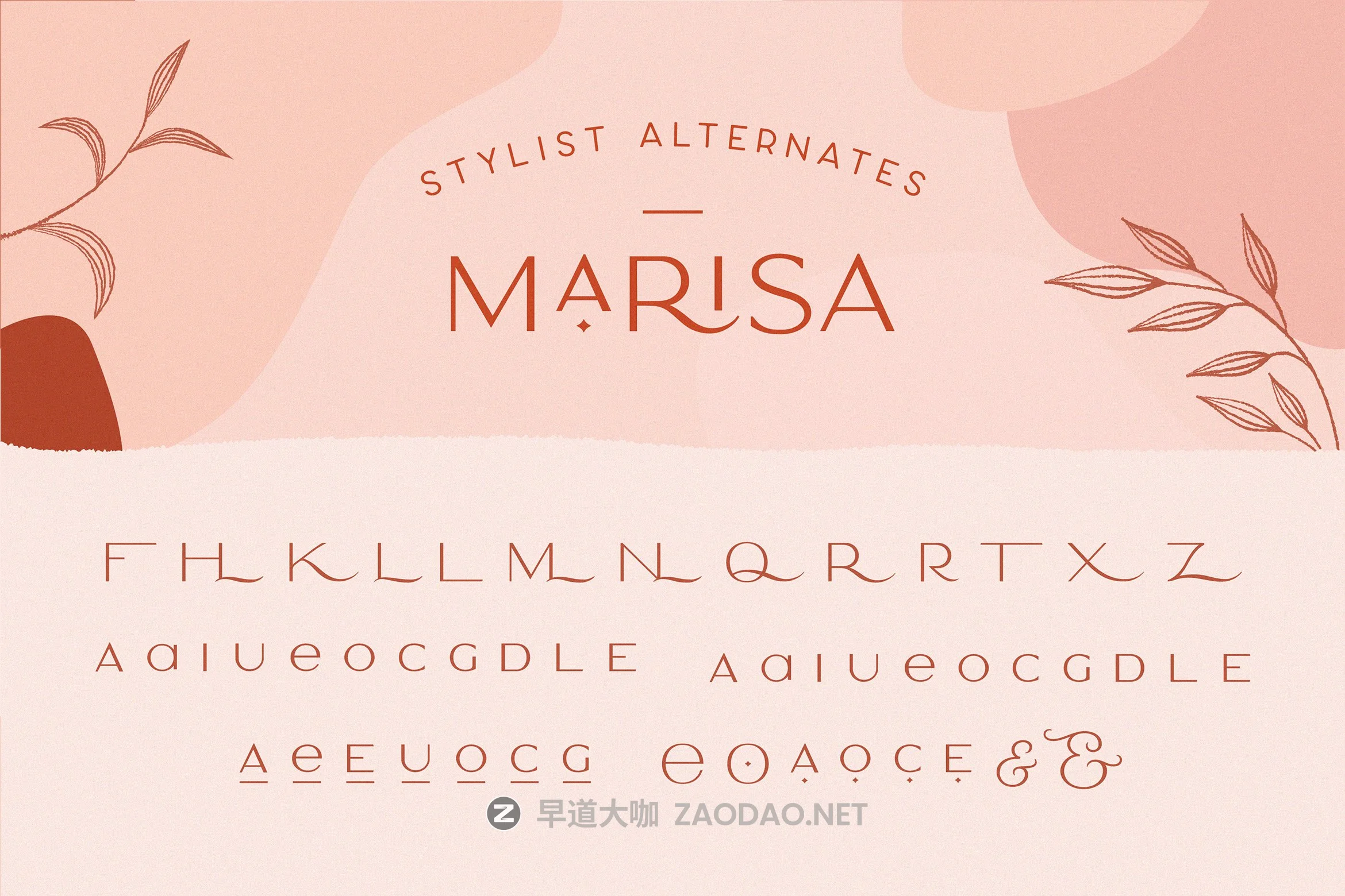 复古优雅品牌Logo海报标题装饰英文字体 Classy Marisa – Elegant Typeface插图26 复古优雅品牌Logo海报标题装饰英文字体 Classy Marisa – Elegant Typeface插图26
