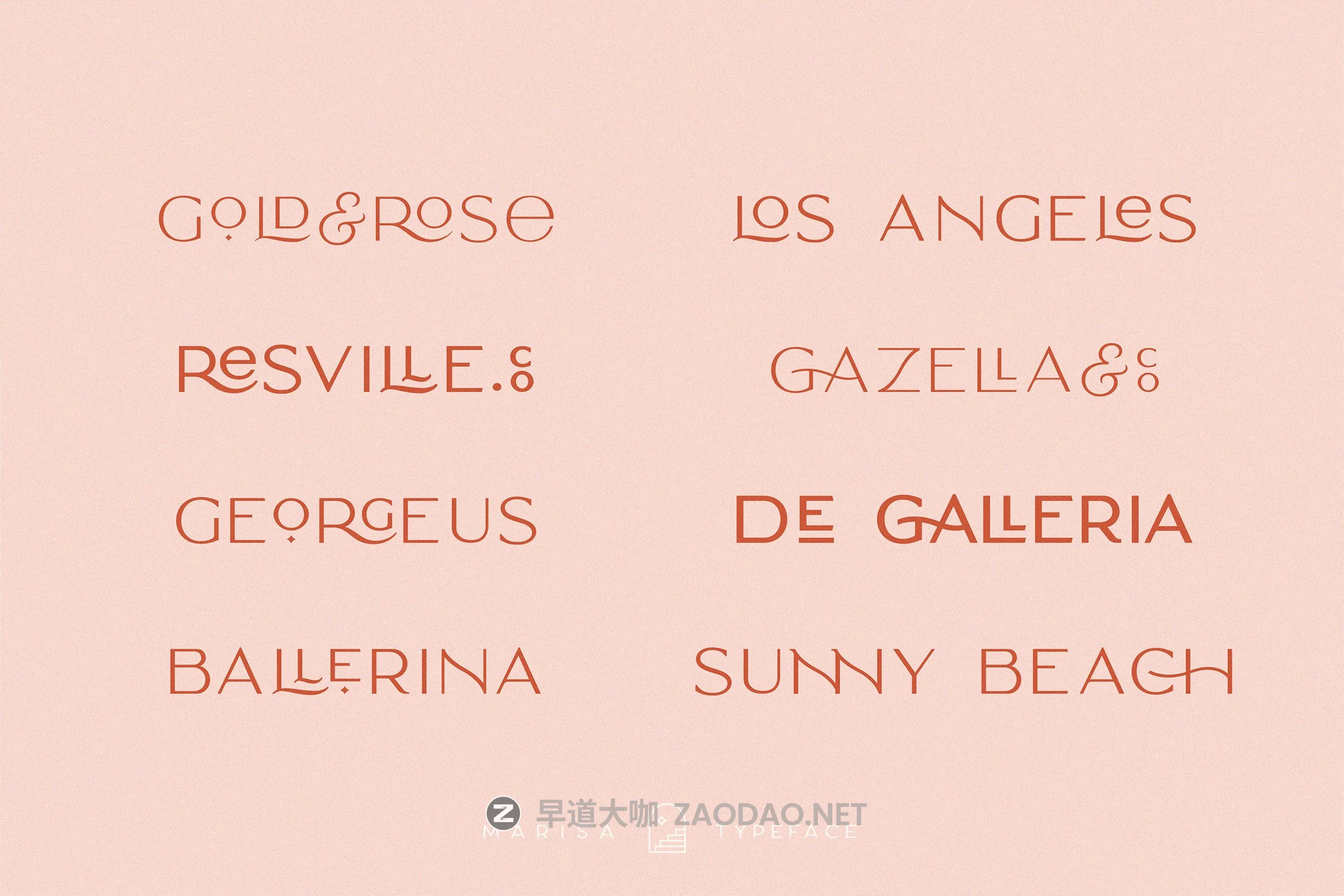 复古优雅品牌Logo海报标题装饰英文字体 Classy Marisa – Elegant Typeface插图28 复古优雅品牌Logo海报标题装饰英文字体 Classy Marisa – Elegant Typeface插图28