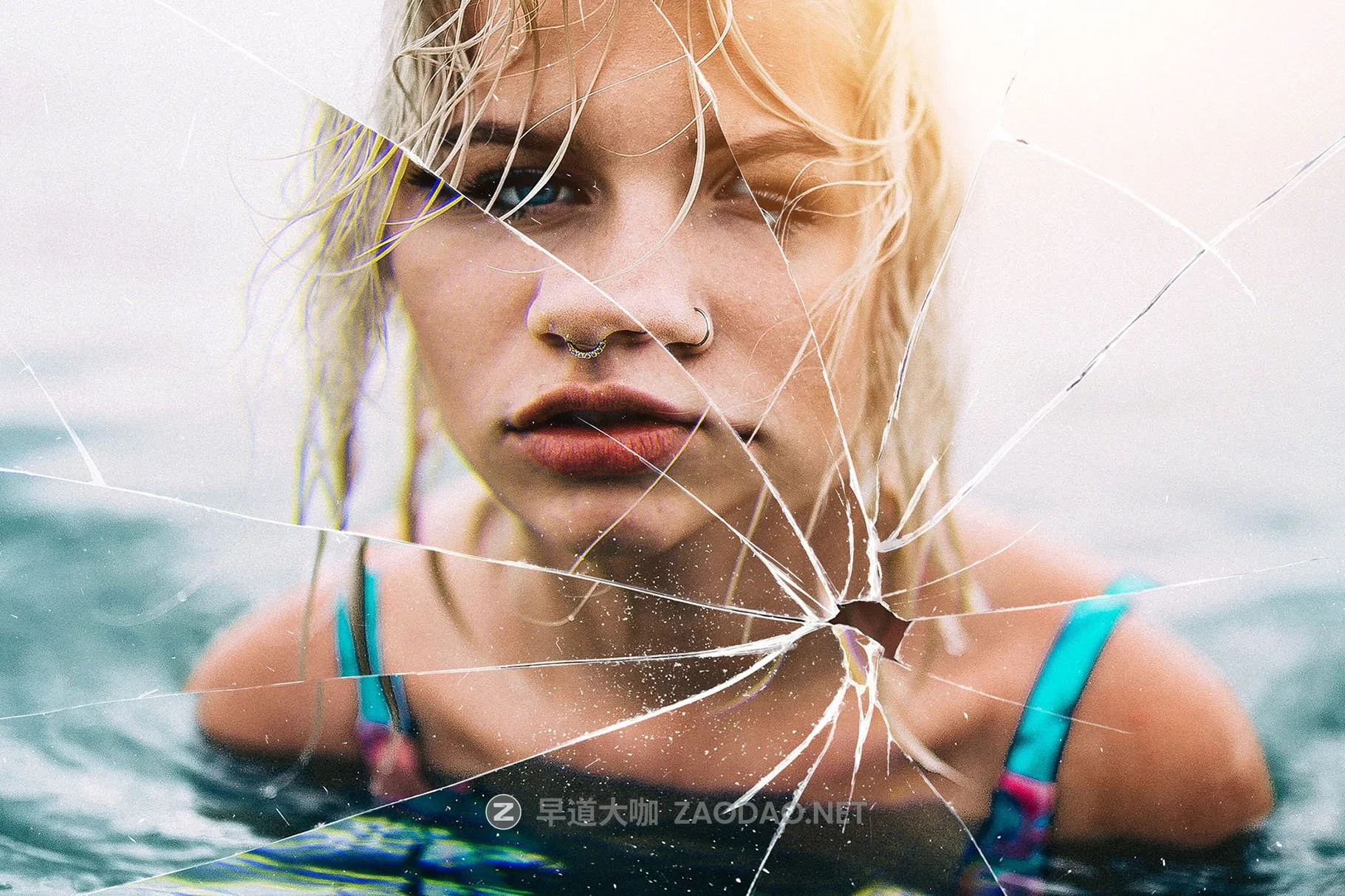 潮流破裂破碎玻璃效果照片文字标题设计PS样式模板素材 Broken Glass Photo Effect插图2 潮流破裂破碎玻璃效果照片文字标题设计PS样式模板素材 Broken Glass Photo Effect插图2