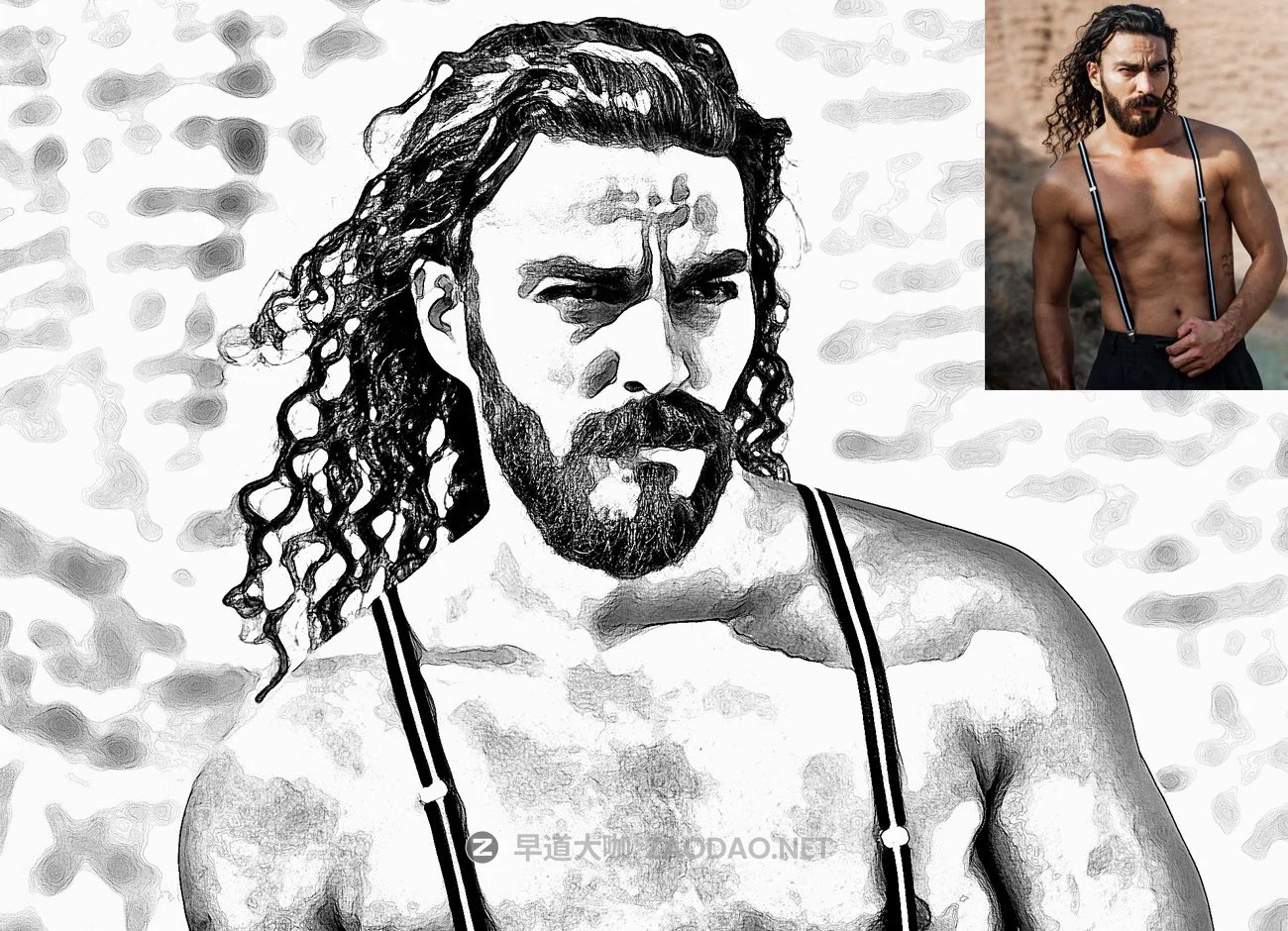 逼真铅笔画素描照片处理特效PS动作模板 Realistic Sketch Photoshop Action插图3 逼真铅笔画素描照片处理特效PS动作模板 Realistic Sketch Photoshop Action插图3