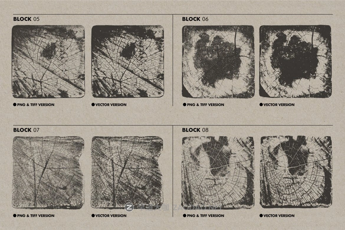 20款水墨木纹纹理矢量设计素材 Wooden Block Textures插图2 20款水墨木纹纹理矢量设计素材 Wooden Block Textures插图2