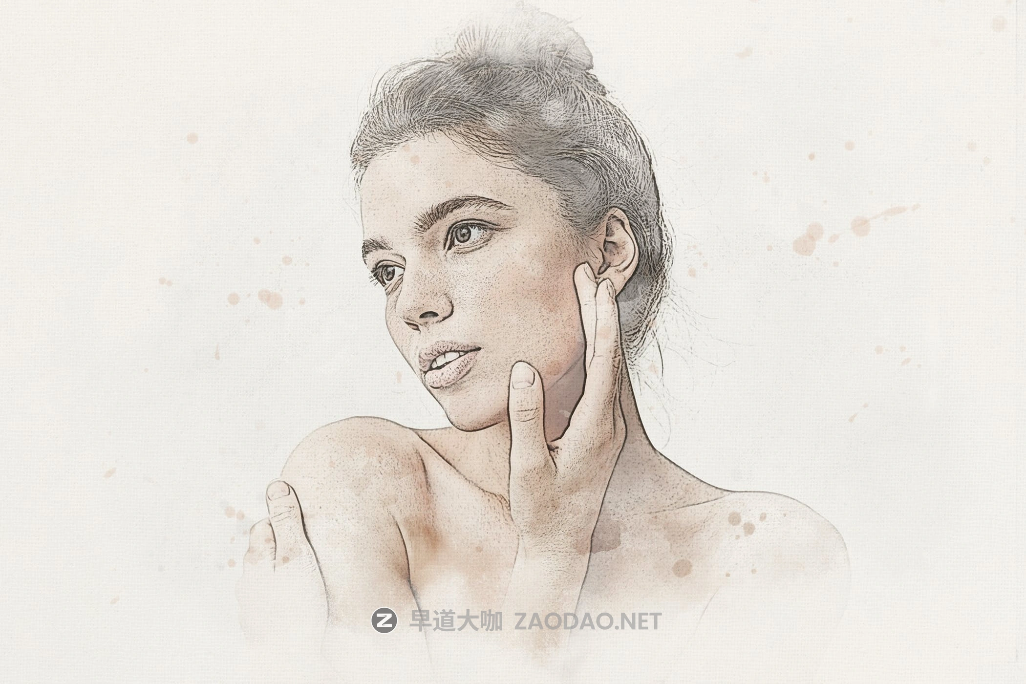 复古老式水彩画效果照片后期处理特效PS样式模板 Vintage Watercolor Effect for Photoshop插图2 复古老式水彩画效果照片后期处理特效PS样式模板 Vintage Watercolor Effect for Photoshop插图2