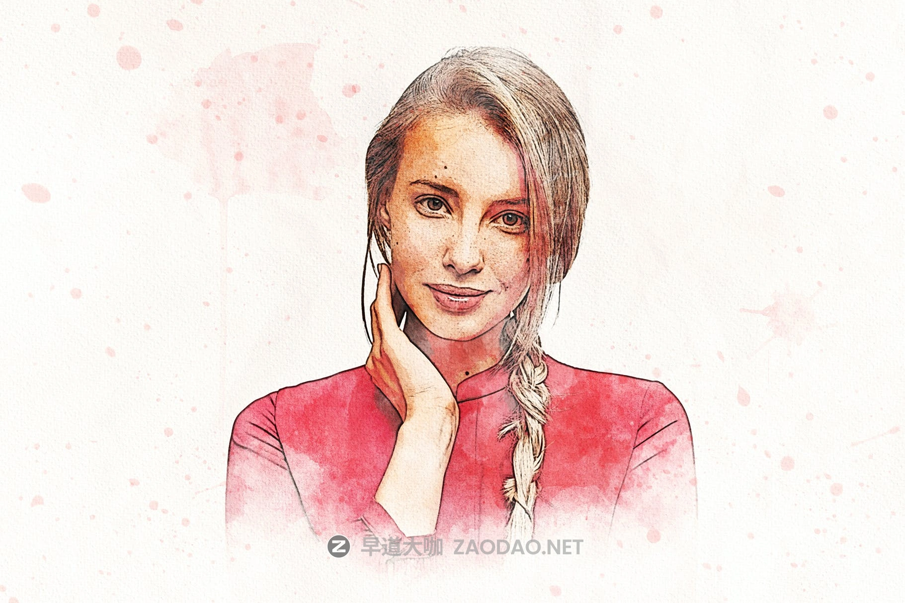 复古手绘水彩画照片处理效果PS样式模板素材 Watercolor Painting Photo Effect插图2 复古手绘水彩画照片处理效果PS样式模板素材 Watercolor Painting Photo Effect插图2