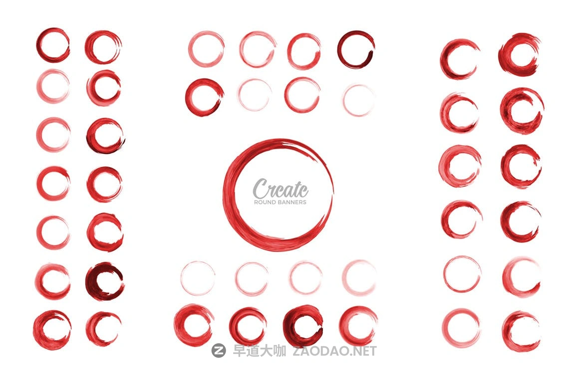 44款逼真手绘水彩效果AI矢量笔刷素材 Vector Watercolor Brushes For Illustrator插图2 44款逼真手绘水彩效果AI矢量笔刷素材 Vector Watercolor Brushes For Illustrator插图2