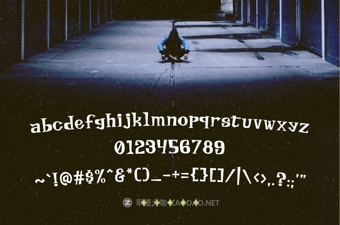 复古恐怖漫画风标题徽标Logo设计装饰英文字体素材 Meisterz Typeface插图2 复古恐怖漫画风标题徽标Logo设计装饰英文字体素材 Meisterz Typeface插图2