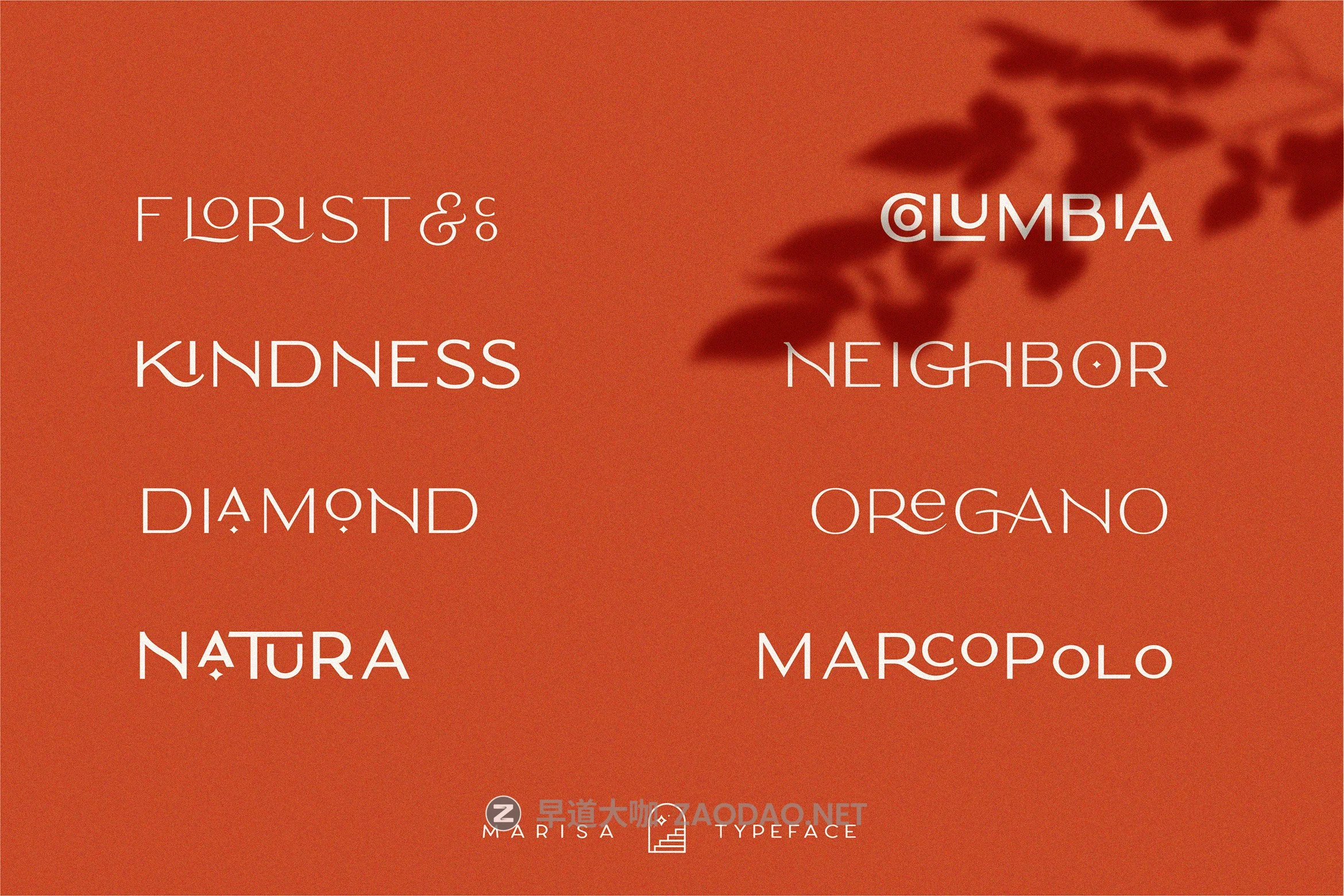 复古优雅品牌Logo海报标题装饰英文字体 Classy Marisa – Elegant Typeface插图29 复古优雅品牌Logo海报标题装饰英文字体 Classy Marisa – Elegant Typeface插图29