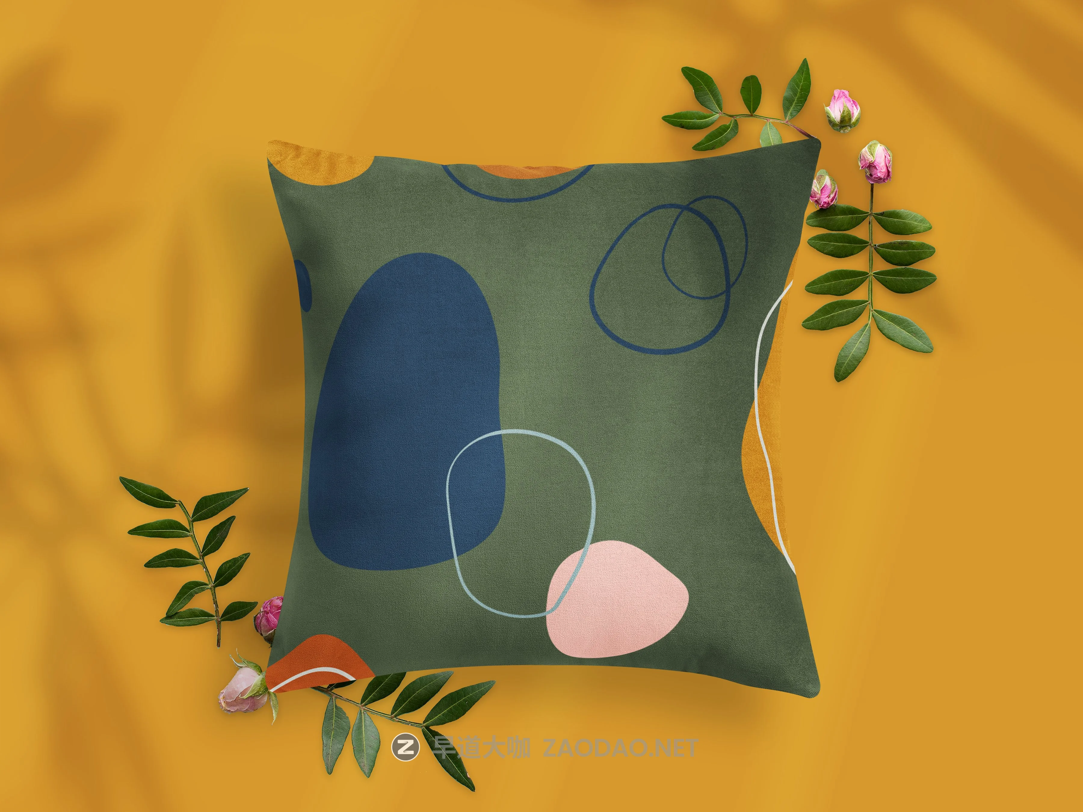 12款抱枕枕头印花图案设计展示贴图样机模板 Pillows Vol.4: With Floral Elements插图4 12款抱枕枕头印花图案设计展示贴图样机模板 Pillows Vol.4: With Floral Elements插图4