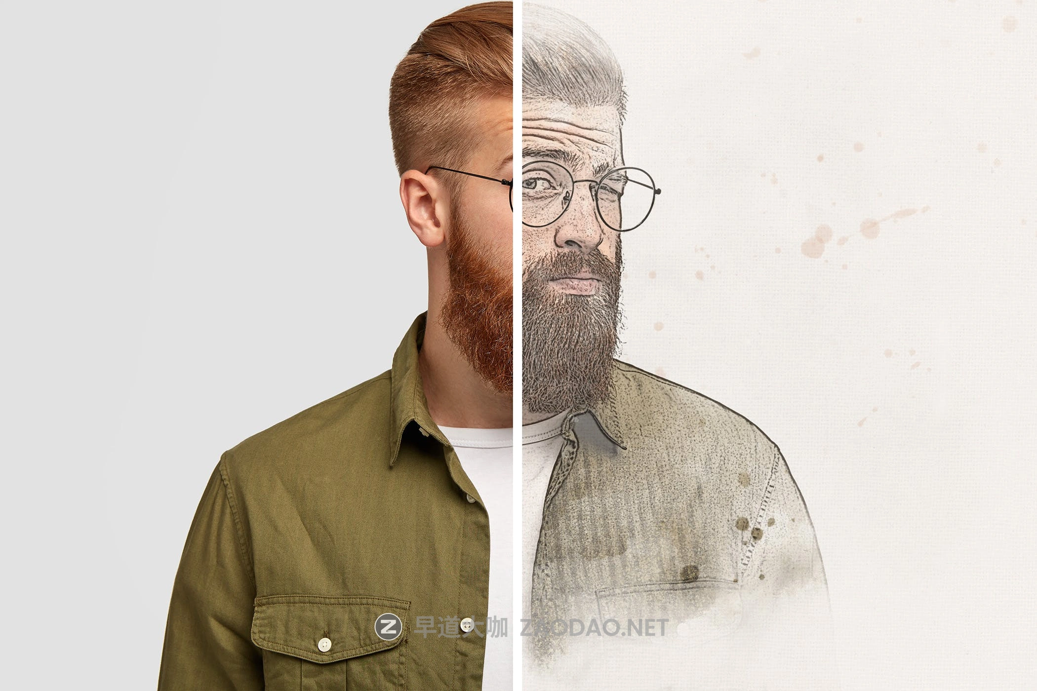 复古老式水彩画效果照片后期处理特效PS样式模板 Vintage Watercolor Effect for Photoshop插图3 复古老式水彩画效果照片后期处理特效PS样式模板 Vintage Watercolor Effect for Photoshop插图3