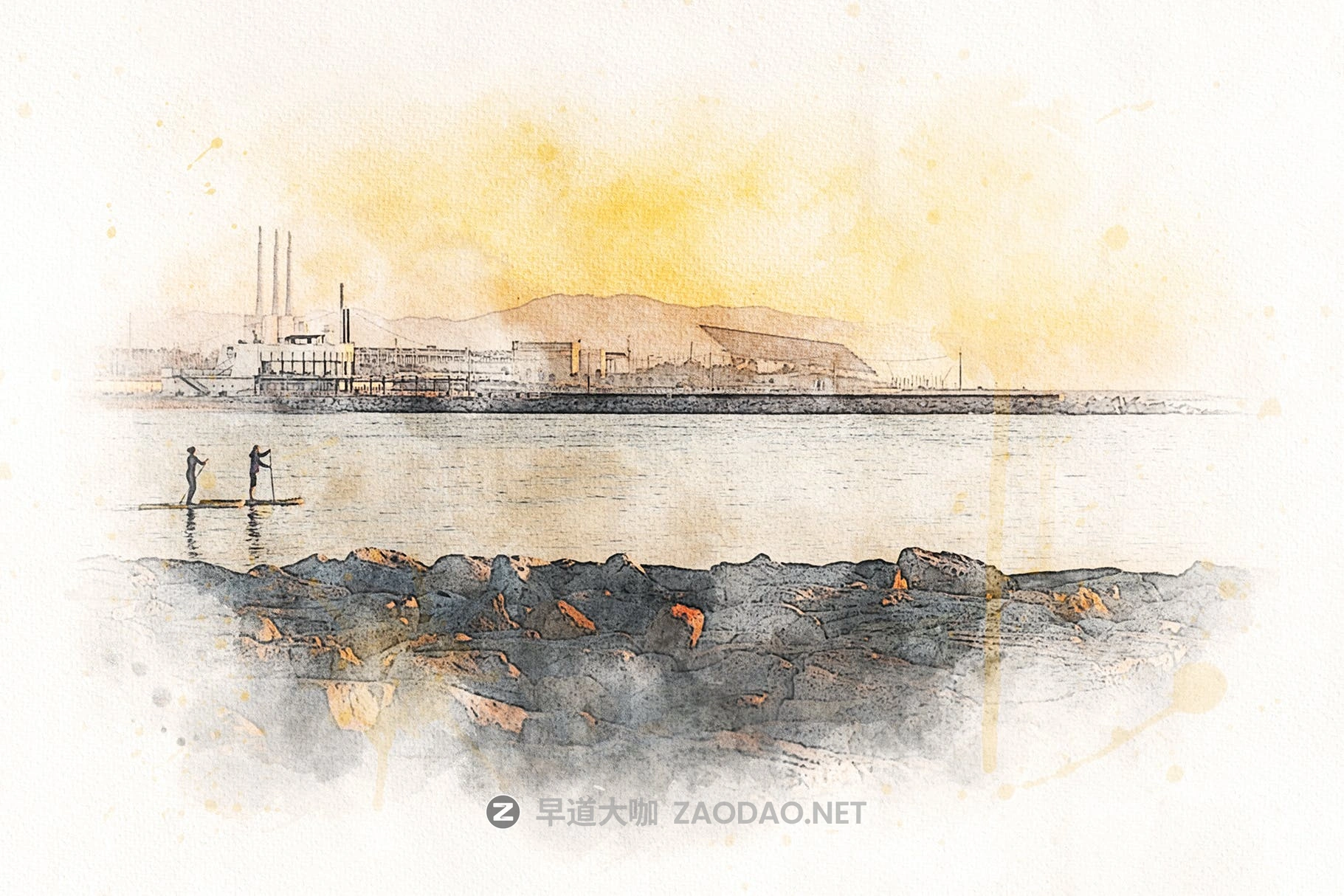 复古手绘水彩画照片处理效果PS样式模板素材 Watercolor Painting Photo Effect插图3 复古手绘水彩画照片处理效果PS样式模板素材 Watercolor Painting Photo Effect插图3