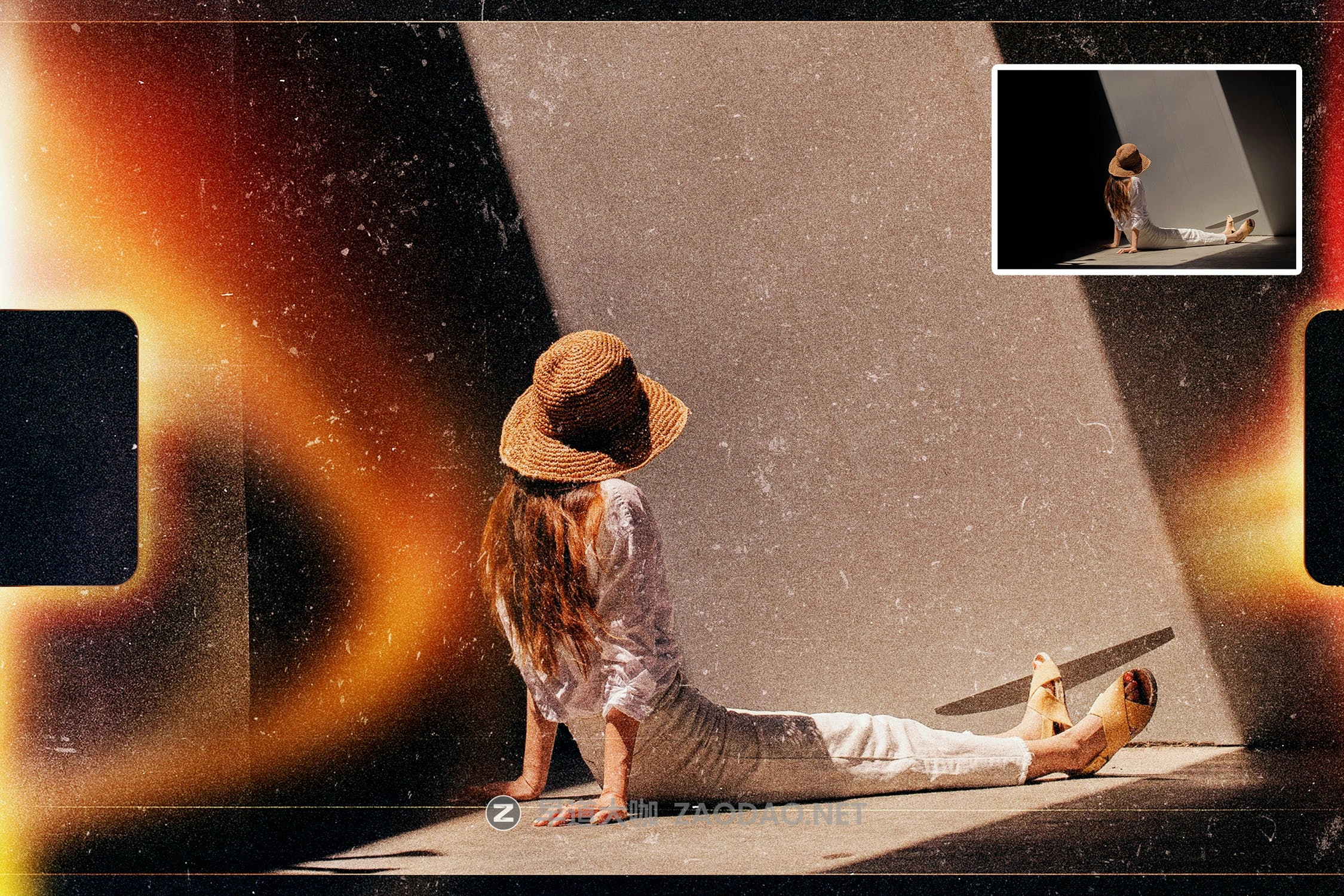 潮流复古自然光漏光杂点照片处理叠加层PS设计素材 Film Grain Light Leak Photo Template插图3 潮流复古自然光漏光杂点照片处理叠加层PS设计素材 Film Grain Light Leak Photo Template插图3