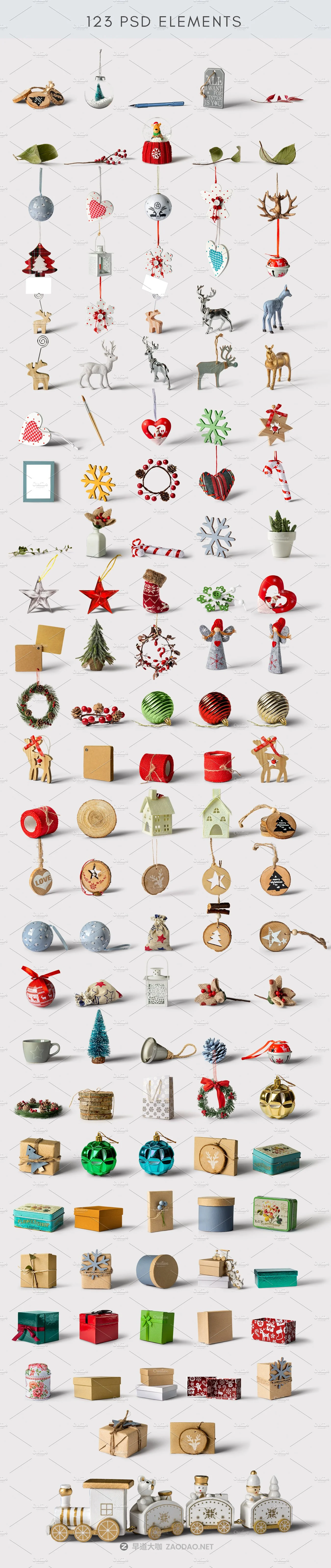 123款圣诞节场景创建者PS设计素材模板 Christmas Scene Creator插图4 123款圣诞节场景创建者PS设计素材模板 Christmas Scene Creator插图4