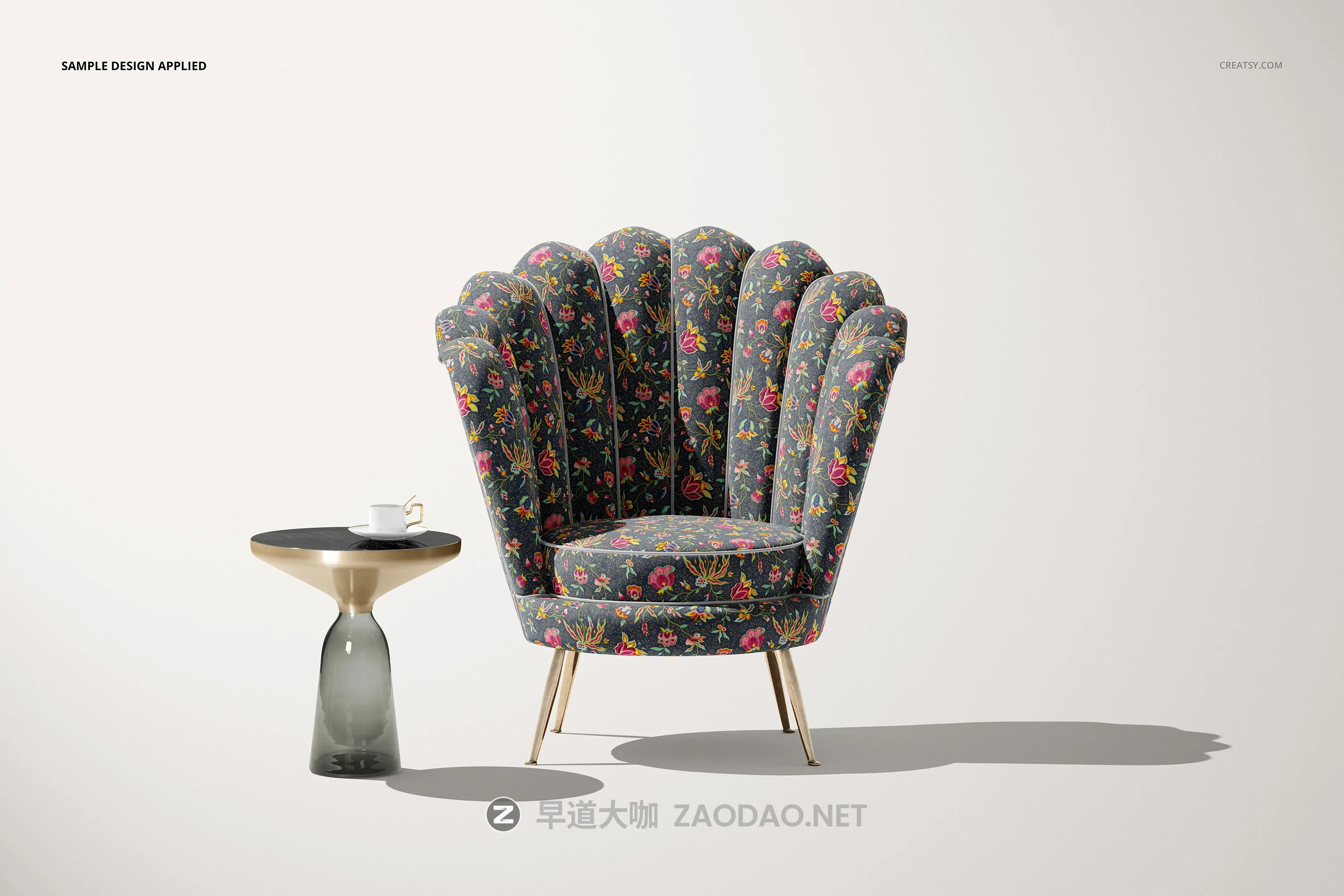 天鹅丝绒贝壳扶手椅面料印花图案设计展示样机模板合集 Velvet Shell Armchair Mockup Set插图7 天鹅丝绒贝壳扶手椅面料印花图案设计展示样机模板合集 Velvet Shell Armchair Mockup Set插图7
