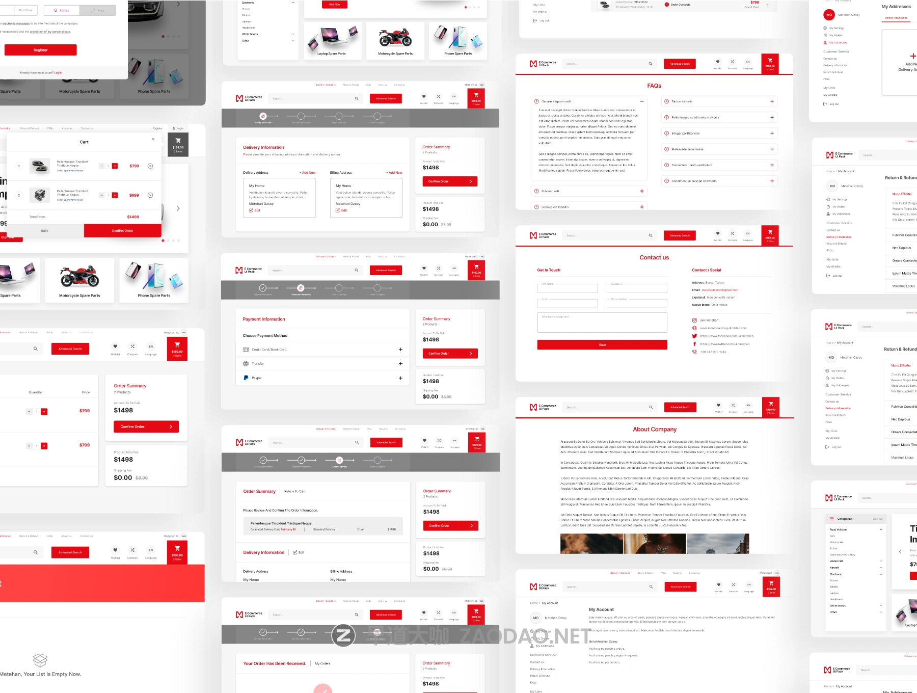 现代简洁电子商城网站WEB界面设计UI套件素材 Mtropia E-Commerce UI Kit插图5 现代简洁电子商城网站WEB界面设计UI套件素材 Mtropia E-Commerce UI Kit插图5
