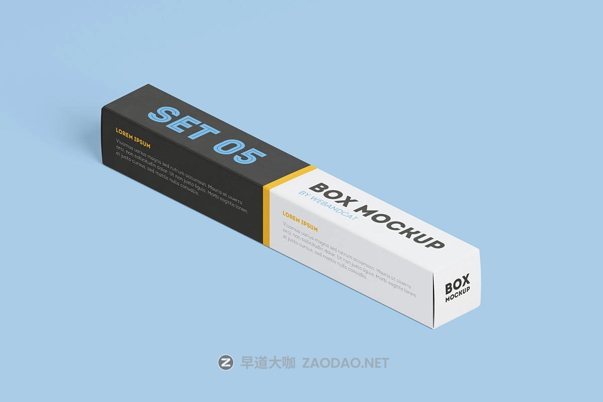 9款逼真长方形产品包装纸盒设计展示贴图样机 Package Box Mockup Long Rectangle Box插图6 9款逼真长方形产品包装纸盒设计展示贴图样机 Package Box Mockup Long Rectangle Box插图6