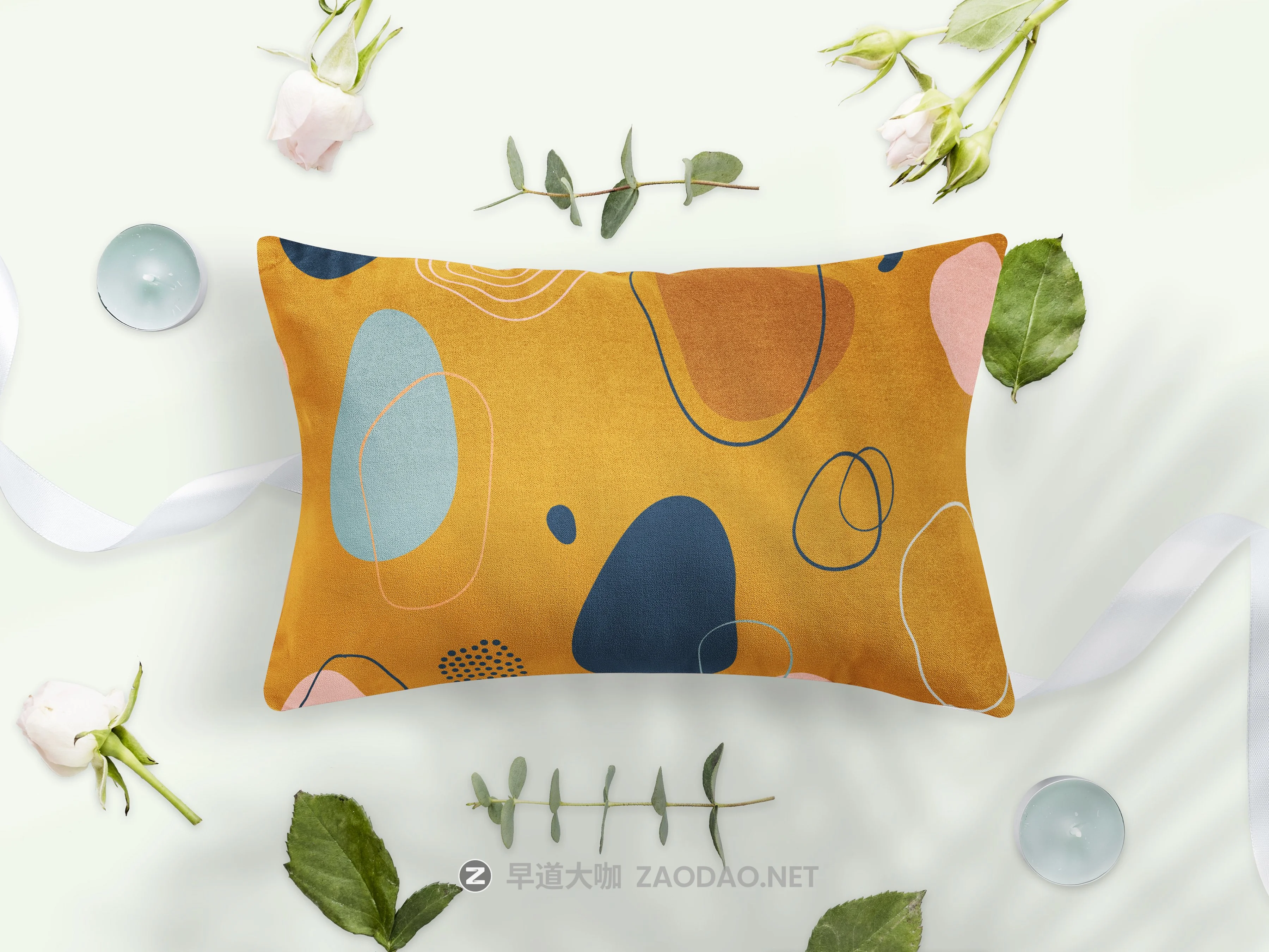 12款抱枕枕头印花图案设计展示贴图样机模板 Pillows Vol.4: With Floral Elements插图8 12款抱枕枕头印花图案设计展示贴图样机模板 Pillows Vol.4: With Floral Elements插图8