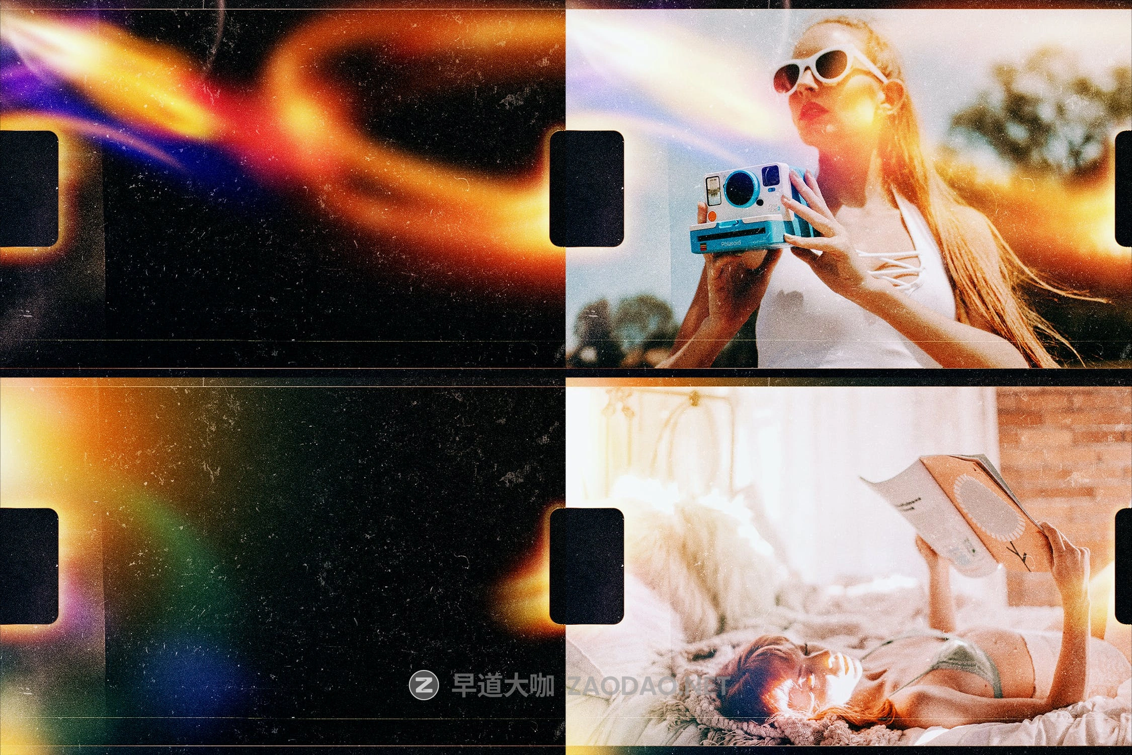 潮流复古自然光漏光杂点照片处理叠加层PS设计素材 Film Grain Light Leak Photo Template插图8 潮流复古自然光漏光杂点照片处理叠加层PS设计素材 Film Grain Light Leak Photo Template插图8