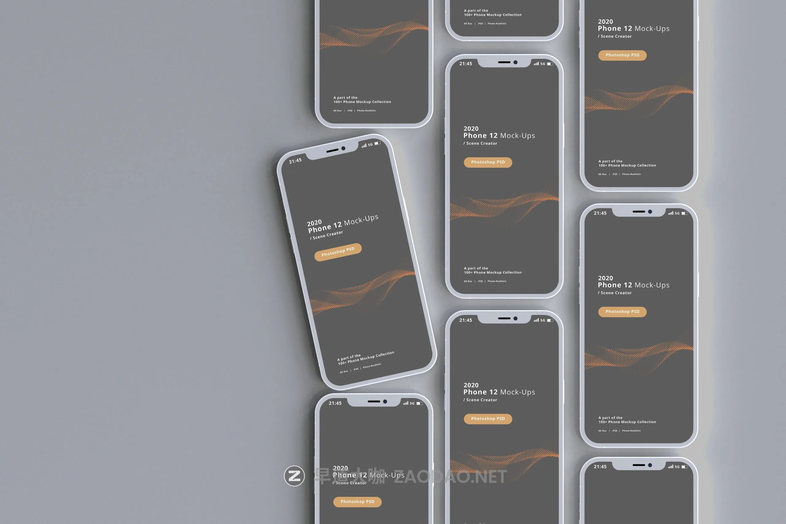 100款全新苹果iPhone 12智能手机屏幕演示PSD样机模板素材 100 Smart Phone 12 Mockup Bundle插图91 100款全新苹果iPhone 12智能手机屏幕演示PSD样机模板素材 100 Smart Phone 12 Mockup Bundle插图91