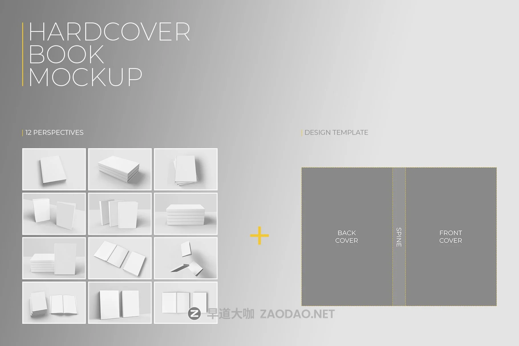 12款精装书画册封面设计展示贴图样机 Hardcover Book Mockup插图14 12款精装书画册封面设计展示贴图样机 Hardcover Book Mockup插图14