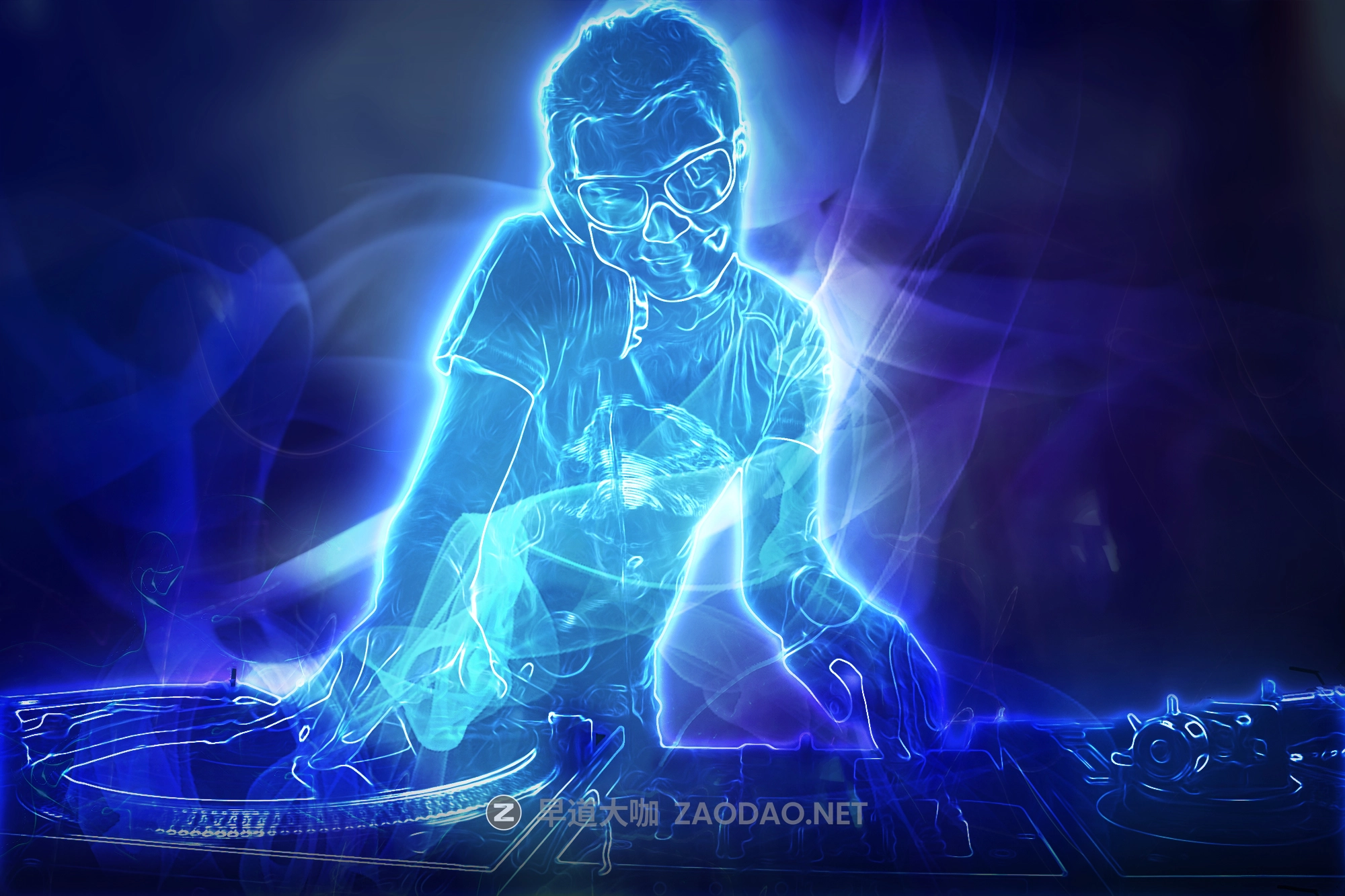 炫酷人像物体线条发光效果后期处理特效PS动作模板 Mystery Light Action插图4 炫酷人像物体线条发光效果后期处理特效PS动作模板 Mystery Light Action插图4