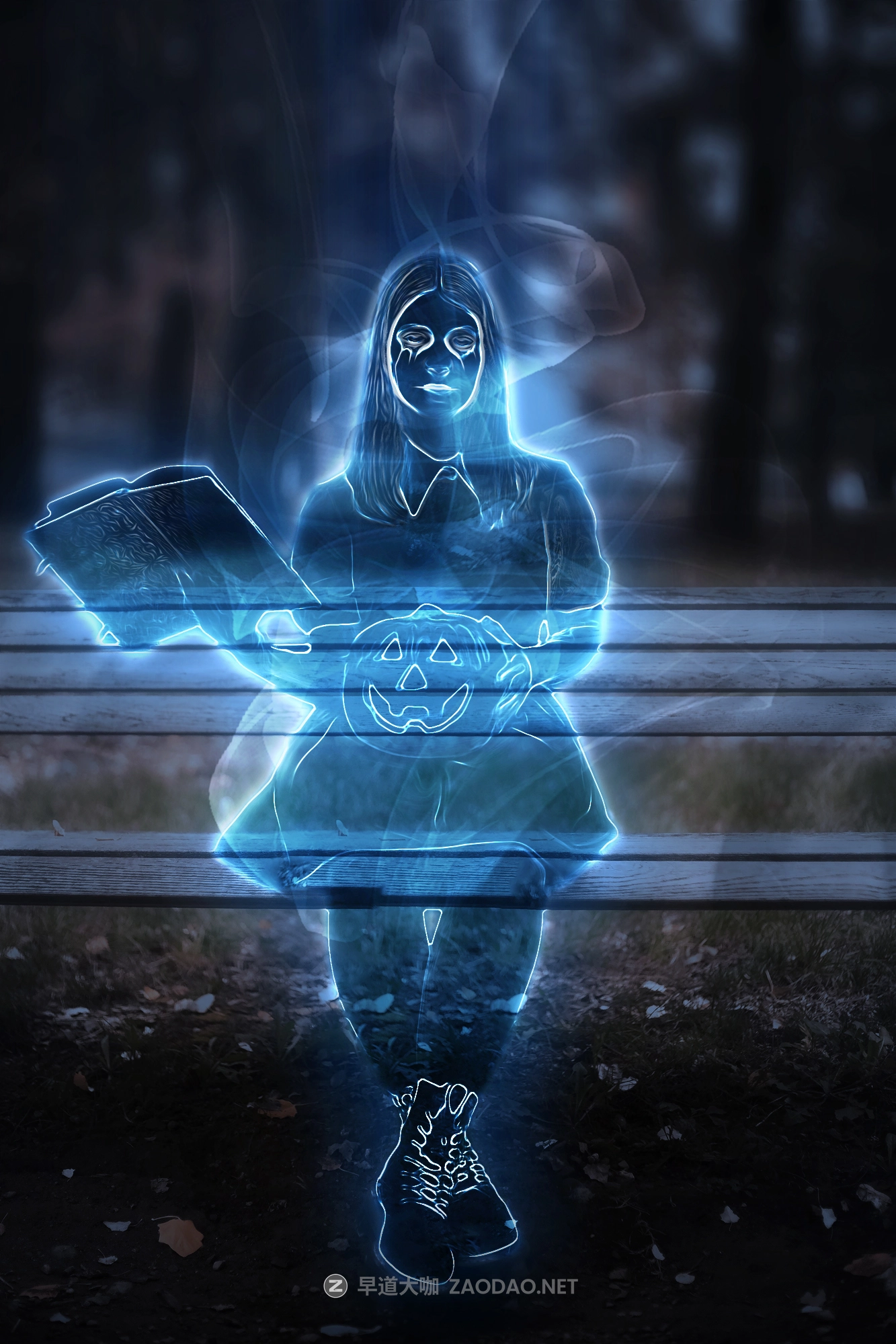 炫酷人像物体线条发光效果后期处理特效PS动作模板 Mystery Light Action插图7 炫酷人像物体线条发光效果后期处理特效PS动作模板 Mystery Light Action插图7