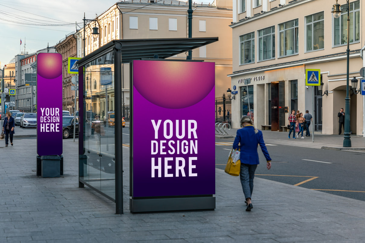 25款城市街头海报广告牌设计展示贴图样机模板 Street Billboards Mockups插图6 25款城市街头海报广告牌设计展示贴图样机模板 Street Billboards Mockups插图6