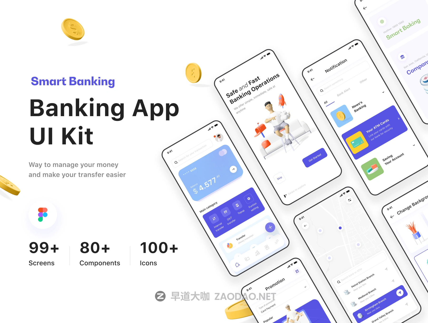 精美手机银行财务管理APP界面设计UI套件 Tmrw.Bank – Smart Banking UI Kit插图 精美手机银行财务管理APP界面设计UI套件 Tmrw.Bank – Smart Banking UI Kit插图