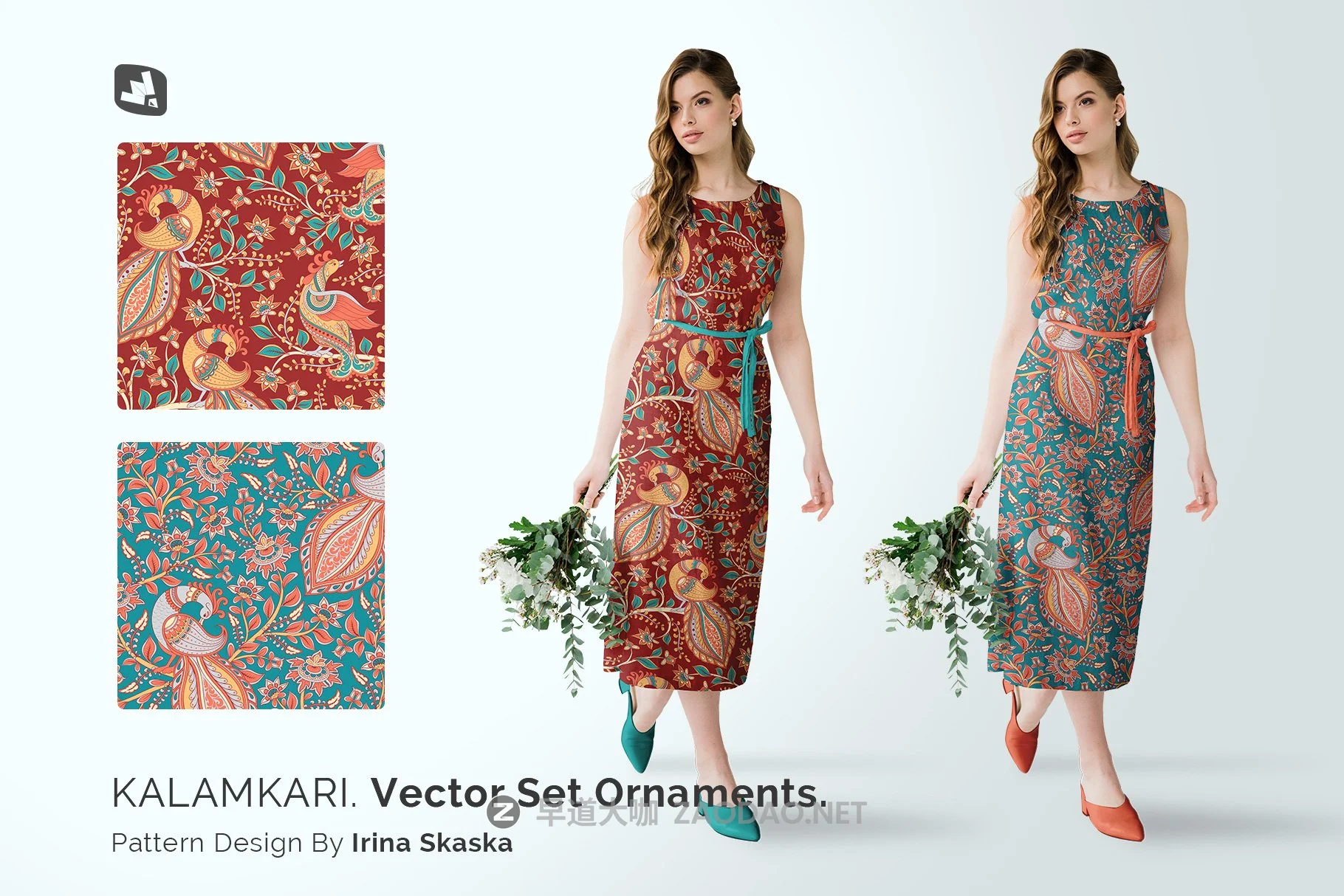 夏季女式棉质连衣裙印花图案设计展示样机模板 Female Cotton Summer Dress Mockup插图8 夏季女式棉质连衣裙印花图案设计展示样机模板 Female Cotton Summer Dress Mockup插图8