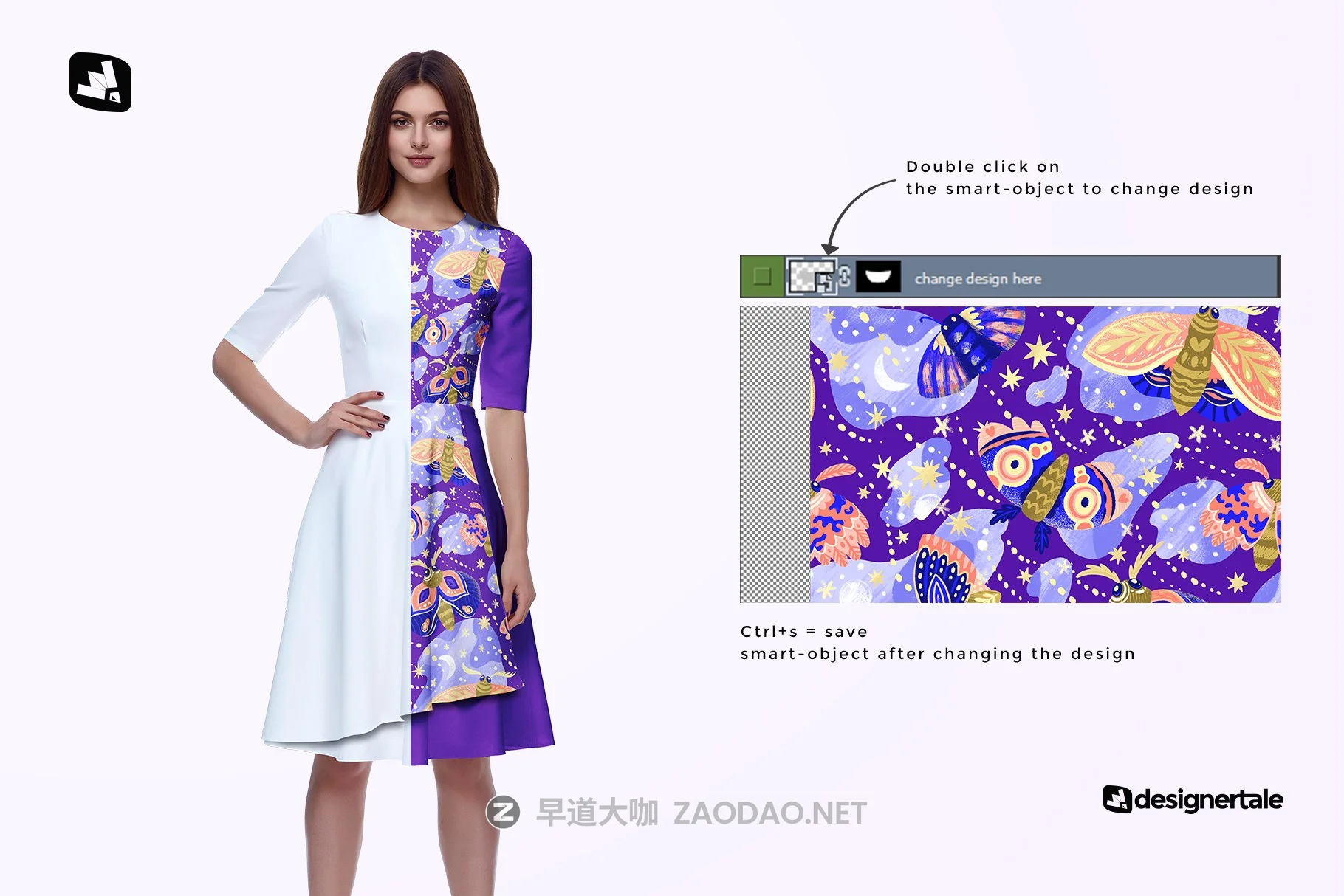 女式礼服连衣裙印花图案设计展示样机 Female Formal Dress Mockup插图1 女式礼服连衣裙印花图案设计展示样机 Female Formal Dress Mockup插图1