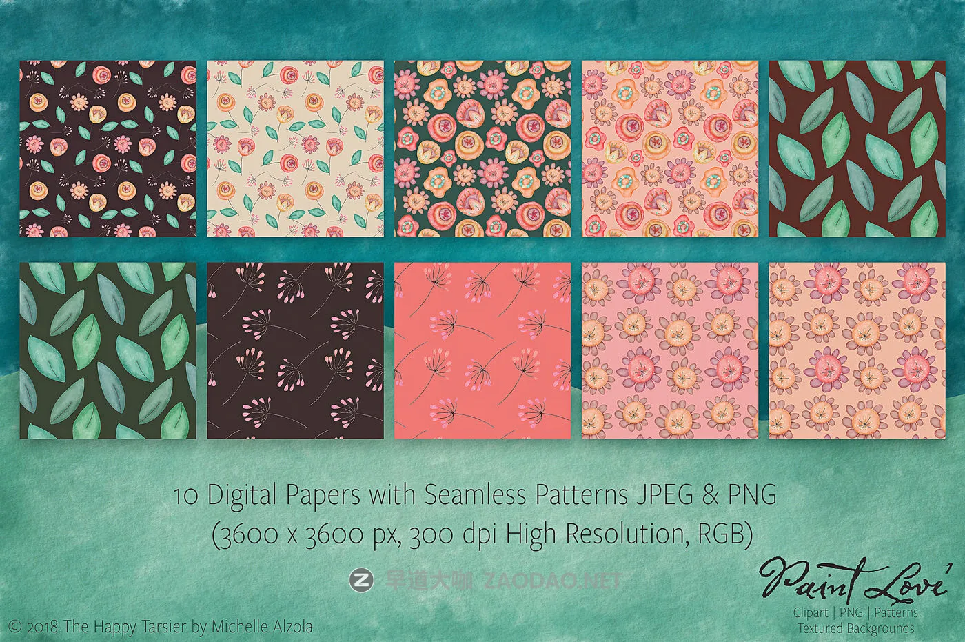 情人节主题花卉女孩手绘水彩剪贴画PNG免抠图片设计素材 Paint Love Clipart, Textures & Patterns插图2 情人节主题花卉女孩手绘水彩剪贴画PNG免抠图片设计素材 Paint Love Clipart, Textures & Patterns插图2