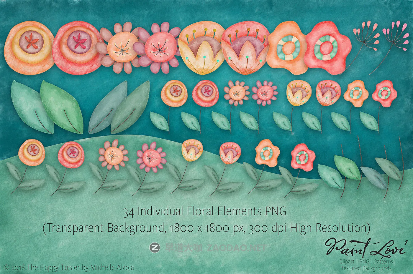 情人节主题花卉女孩手绘水彩剪贴画PNG免抠图片设计素材 Paint Love Clipart, Textures & Patterns插图3 情人节主题花卉女孩手绘水彩剪贴画PNG免抠图片设计素材 Paint Love Clipart, Textures & Patterns插图3