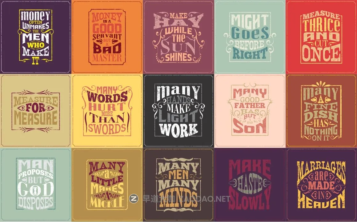 50款复古海报杂志标题Logo文字设计英文字体素材套装 Stunning Bundle Unique Collection插图4 50款复古海报杂志标题Logo文字设计英文字体素材套装 Stunning Bundle Unique Collection插图4