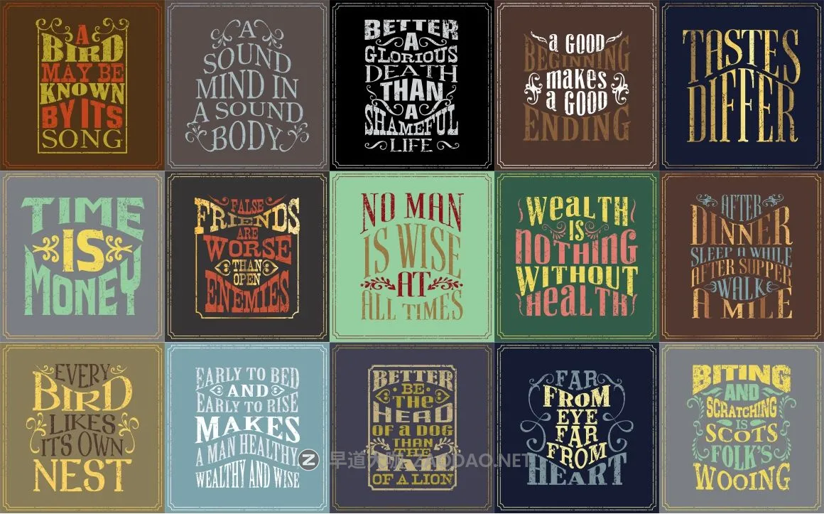 50款复古海报杂志标题Logo文字设计英文字体素材套装 Stunning Bundle Unique Collection插图7 50款复古海报杂志标题Logo文字设计英文字体素材套装 Stunning Bundle Unique Collection插图7