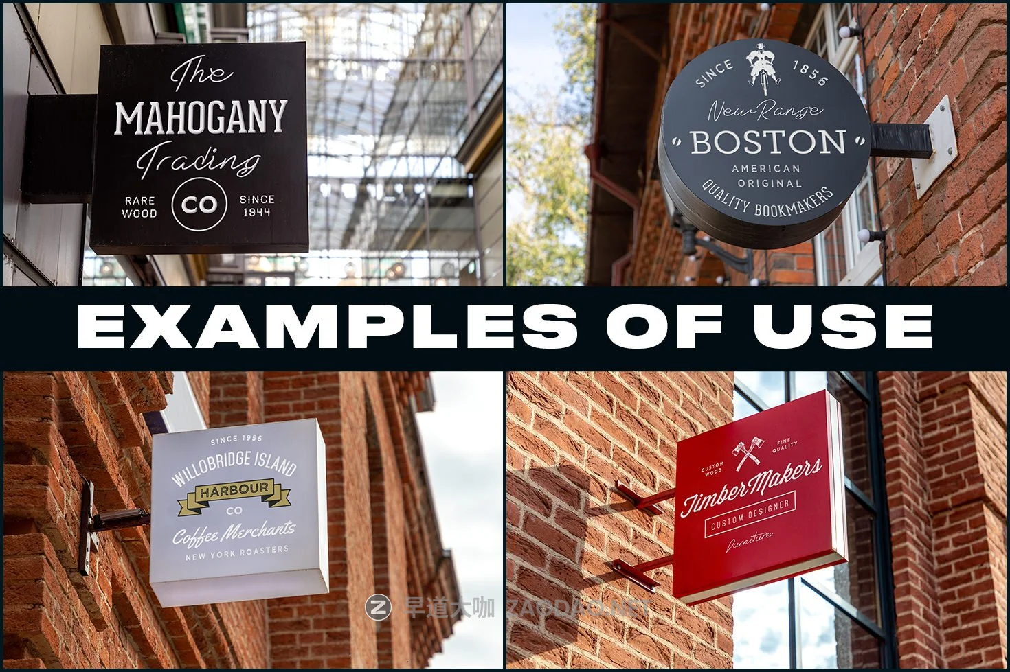 50款时尚徽标招牌标牌设计展示贴图样机模板素材 50 Signs & Boards Mockups插图3 50款时尚徽标招牌标牌设计展示贴图样机模板素材 50 Signs & Boards Mockups插图3