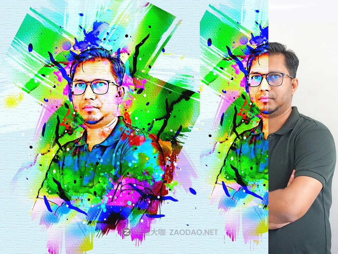 时尚潮流手绘水彩画效果照片处理特效PS动作模板素材 Paint Photoshop Action插图13 时尚潮流手绘水彩画效果照片处理特效PS动作模板素材 Paint Photoshop Action插图13