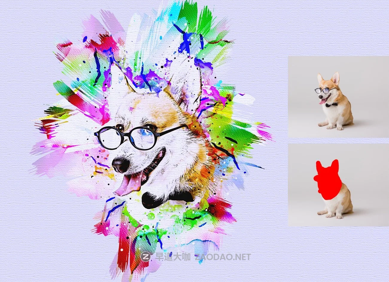 时尚潮流手绘水彩画效果照片处理特效PS动作模板素材 Paint Photoshop Action插图5 时尚潮流手绘水彩画效果照片处理特效PS动作模板素材 Paint Photoshop Action插图5