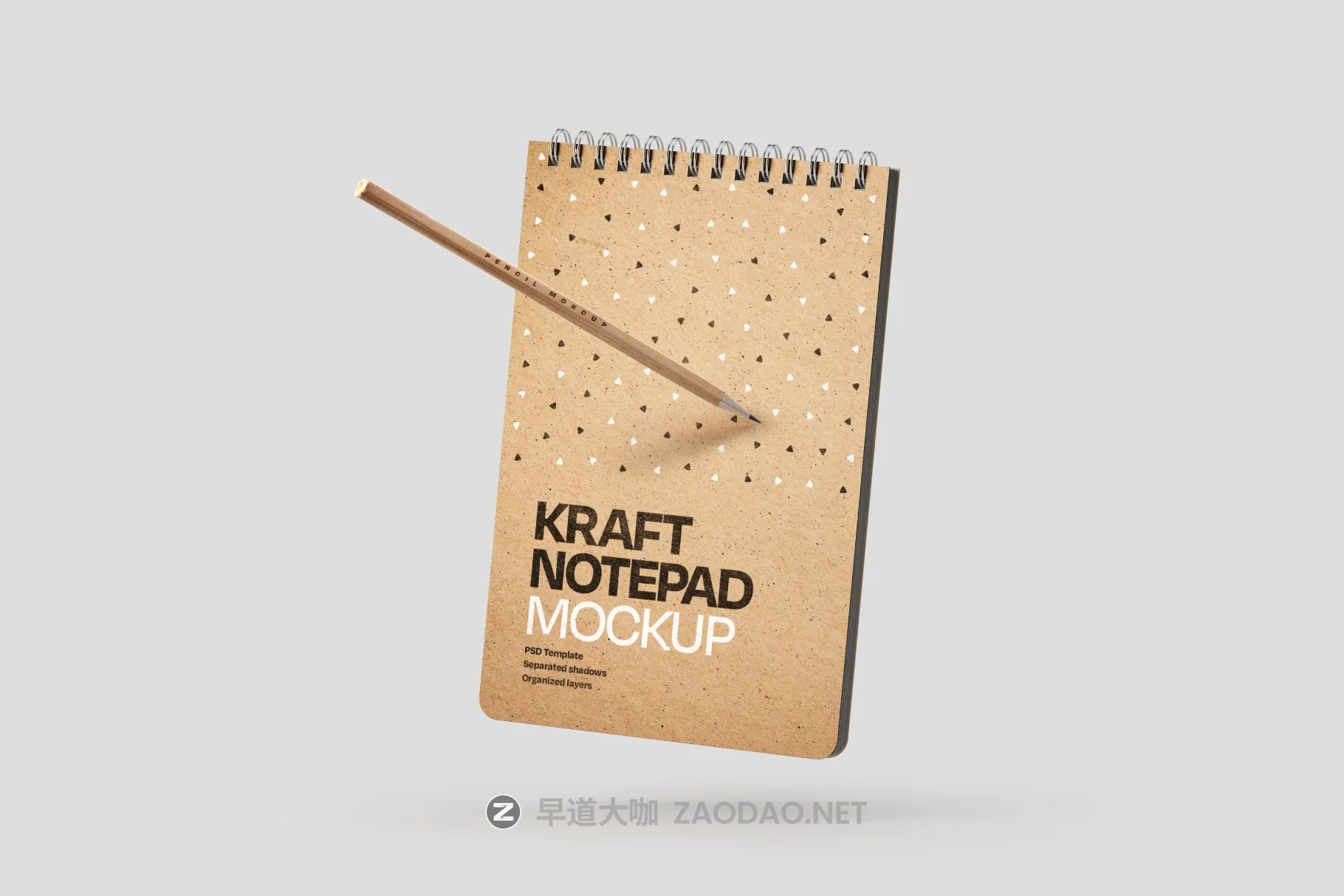 10款新颖卡夫牛皮纸办公记事笔记本设计PSD样机模板合集 Kraft Notepad Mockup Set插图10 10款新颖卡夫牛皮纸办公记事笔记本设计PSD样机模板合集 Kraft Notepad Mockup Set插图10