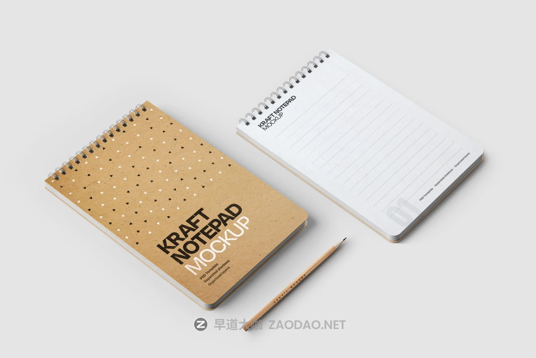10款新颖卡夫牛皮纸办公记事笔记本设计PSD样机模板合集 Kraft Notepad Mockup Set插图3 10款新颖卡夫牛皮纸办公记事笔记本设计PSD样机模板合集 Kraft Notepad Mockup Set插图3