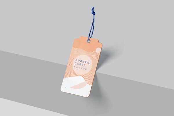 6款服装吊牌标签设计PSD样机模板 Label Tag Mockups – V2