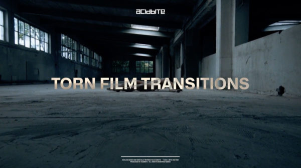 潮流撕裂胶片过渡纹理叠加视频转场特效MOV模板素材 AcidBite – Torn Film Transitions