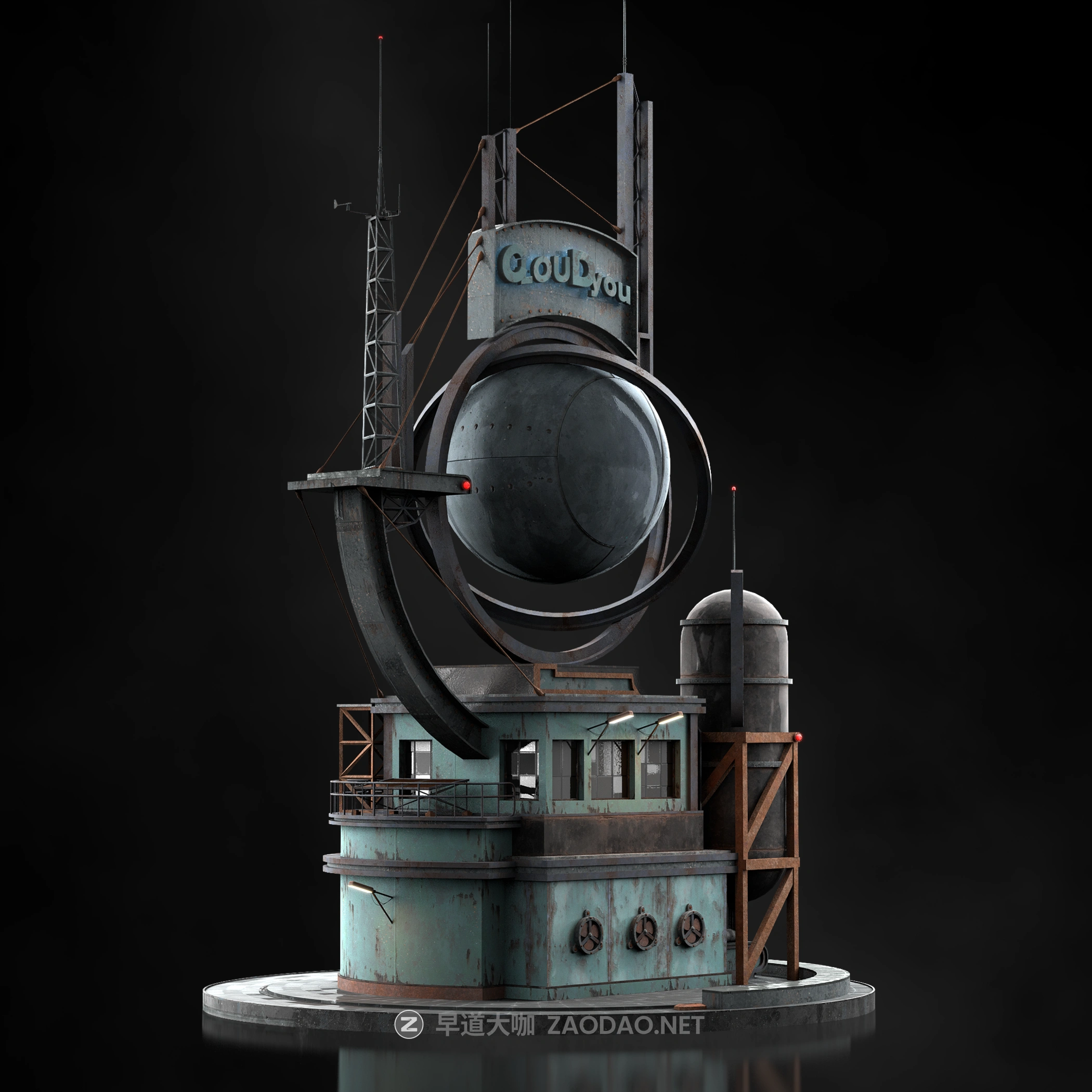 超炫酷未来科幻电影游戏浮动城市建筑3D模型设计素材 Kitbash3D – Heavy Metal插图6 超炫酷未来科幻电影游戏浮动城市建筑3D模型设计素材 Kitbash3D – Heavy Metal插图6