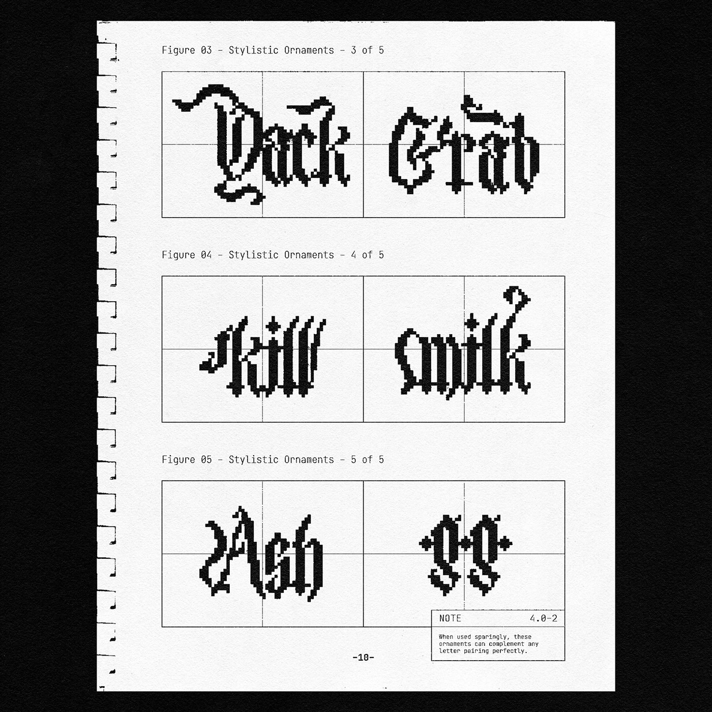 潮流复古像素CRT显示海报标题徽标Logo设计装饰字体素材 Heritage Display Pixel Blackletter插图12 潮流复古像素CRT显示海报标题徽标Logo设计装饰字体素材 Heritage Display Pixel Blackletter插图12