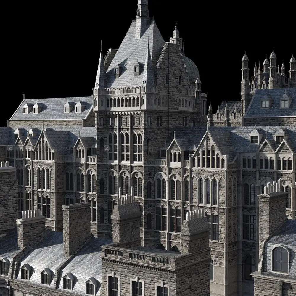 18世纪美国澳大利亚欧洲历史地标建筑3D模型设计素材 Kitbash3D – Victorian插图2