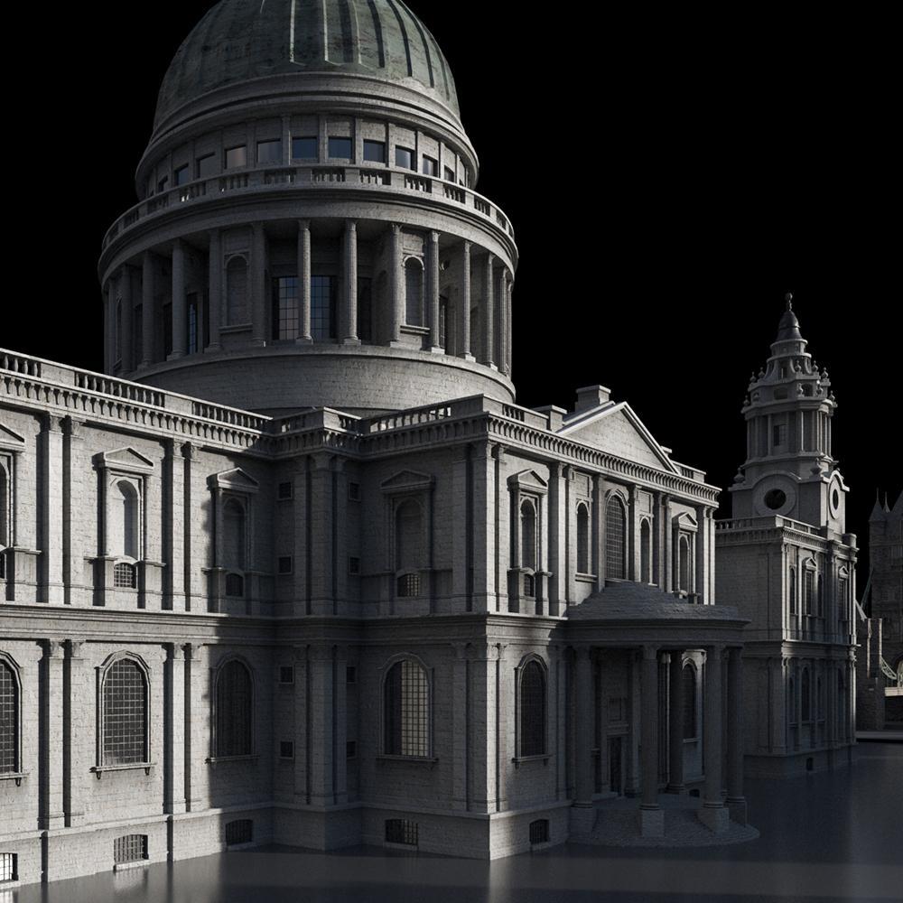 18世紀美國澳大利亞歐洲歷史地標建築3d模型設計素材 kitbash3d –