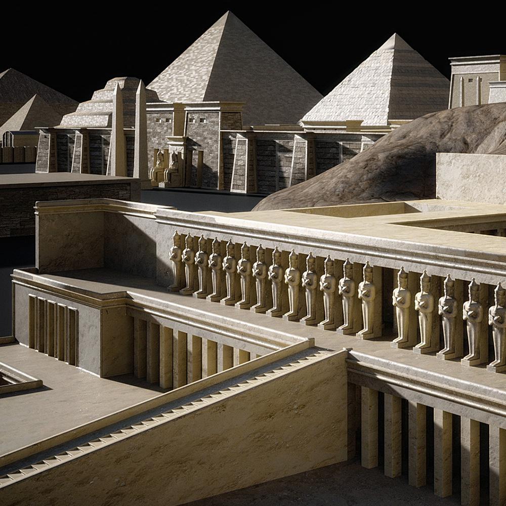 古埃及主题游戏电影金字塔庙宇建筑设计3D模型素材 Kitbash3D – Egypt插图5