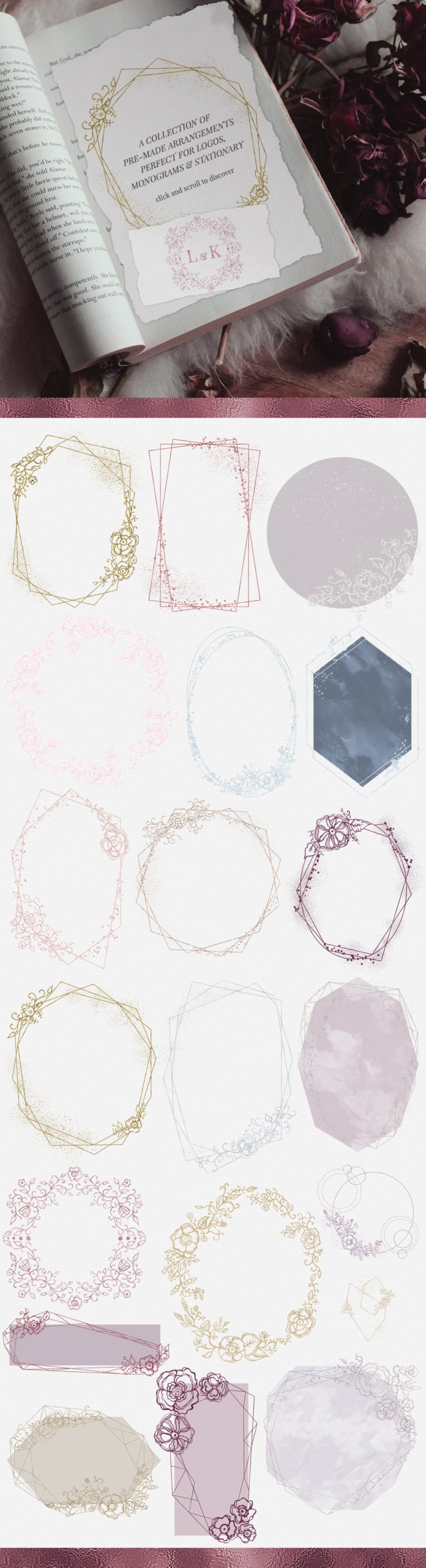 400多款闪光几何金线金箔丙烯酸粗糙喷涂纹理背景套装 Dusk Design Kit – Textures & Patterns插图17 400多款闪光几何金线金箔丙烯酸粗糙喷涂纹理背景套装 Dusk Design Kit – Textures & Patterns插图17